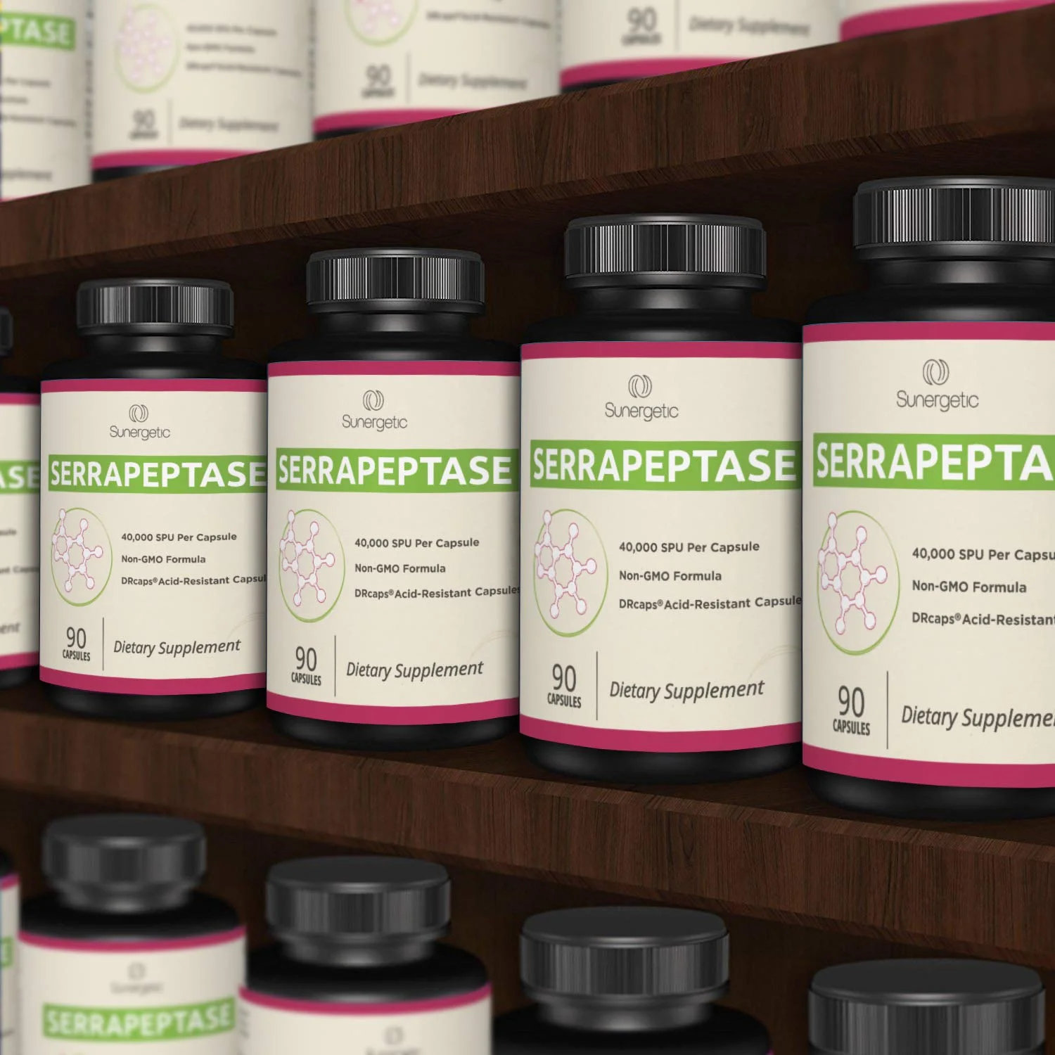Premium Serrapeptase Enzyme Supplement – 40,000 SPU per Capsule | 90 Enteric Coated Capsules (Pack of 2) - Image 6