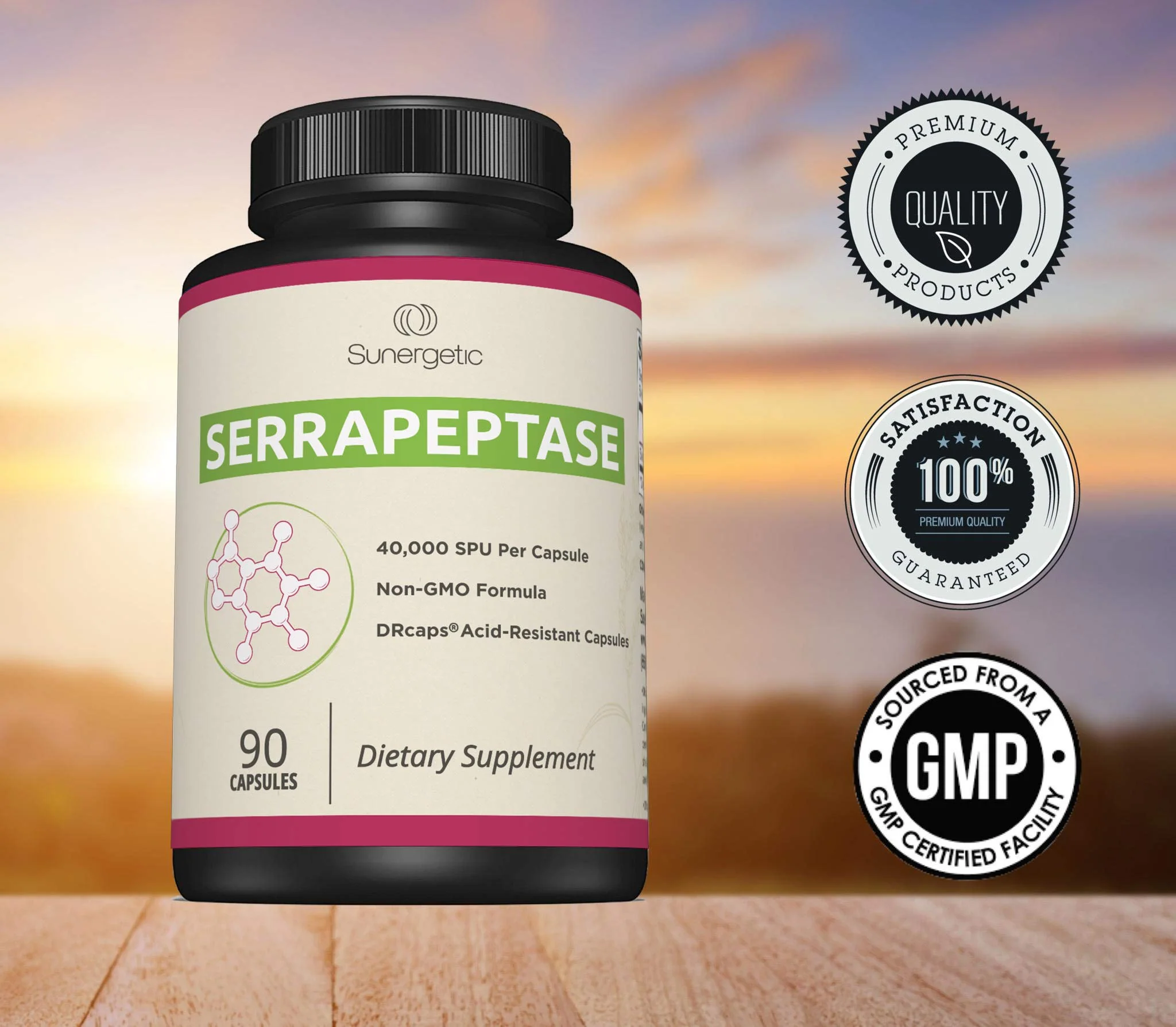Premium Serrapeptase Enzyme Supplement – 40,000 SPU per Capsule | 90 Enteric Coated Capsules (Pack of 2) - Image 7