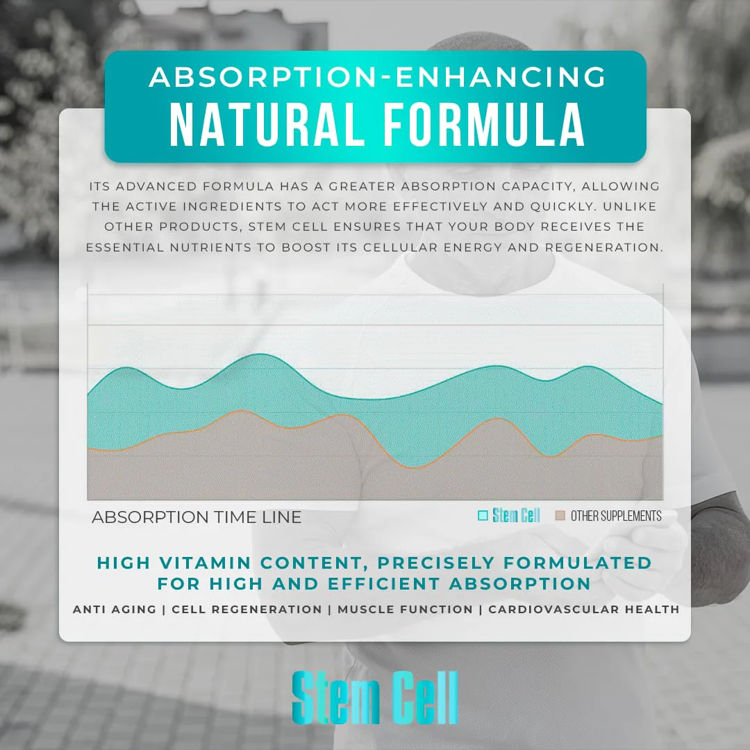 Premium Stem Cell Supplements 1,000mg (240 Caps) – Boost Immunity, Reduce Joint Soreness, Anti-Aging & Longevity with Spirulina & Chlorella - Image 5