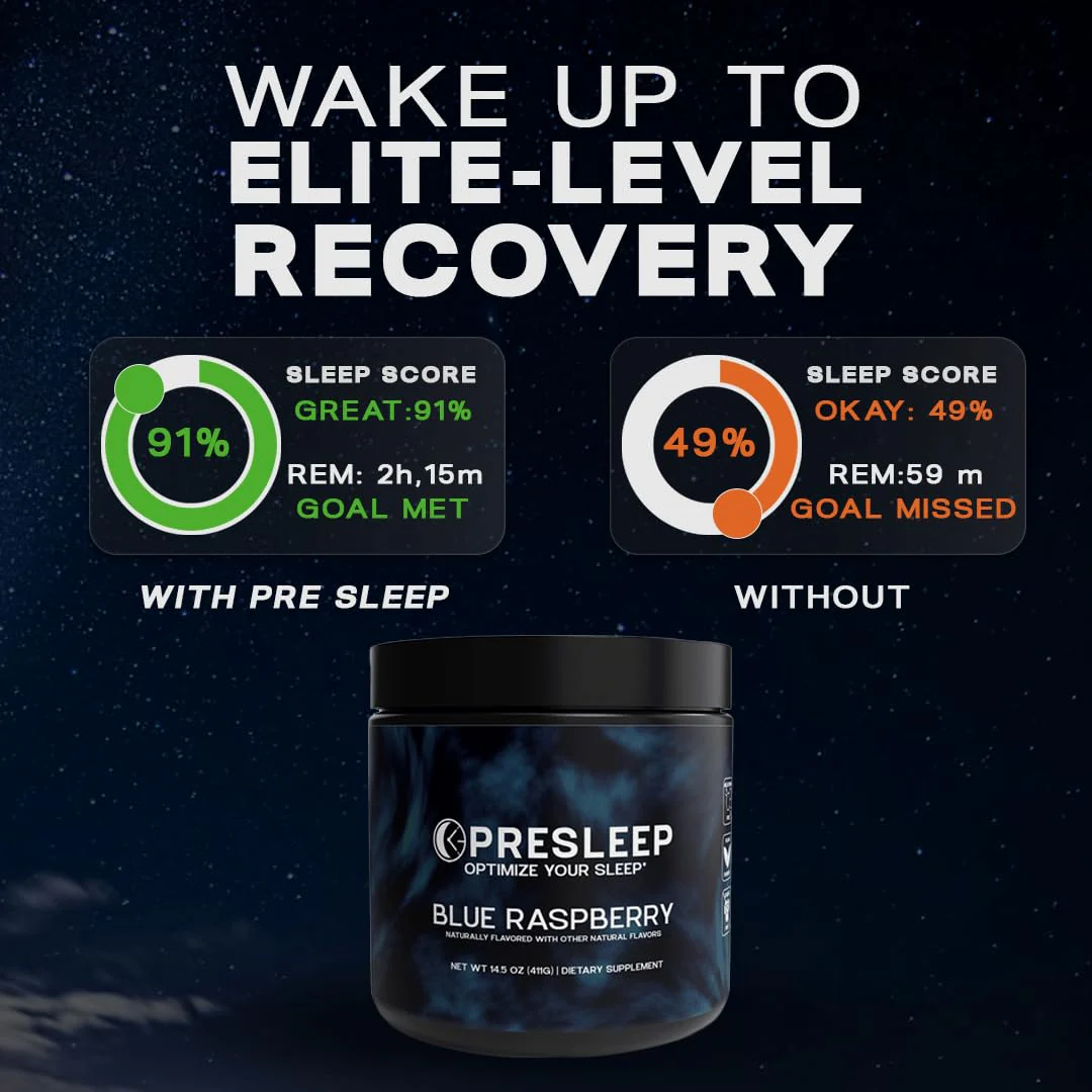 PreSleep Natural Sleep Powder – Melatonin-Free Sleep Aid with Magnesium Glycinate, L-Theanine & Glycine – Non-Habit Forming, Vegan, Gluten Free, 30 Servings - Image 4