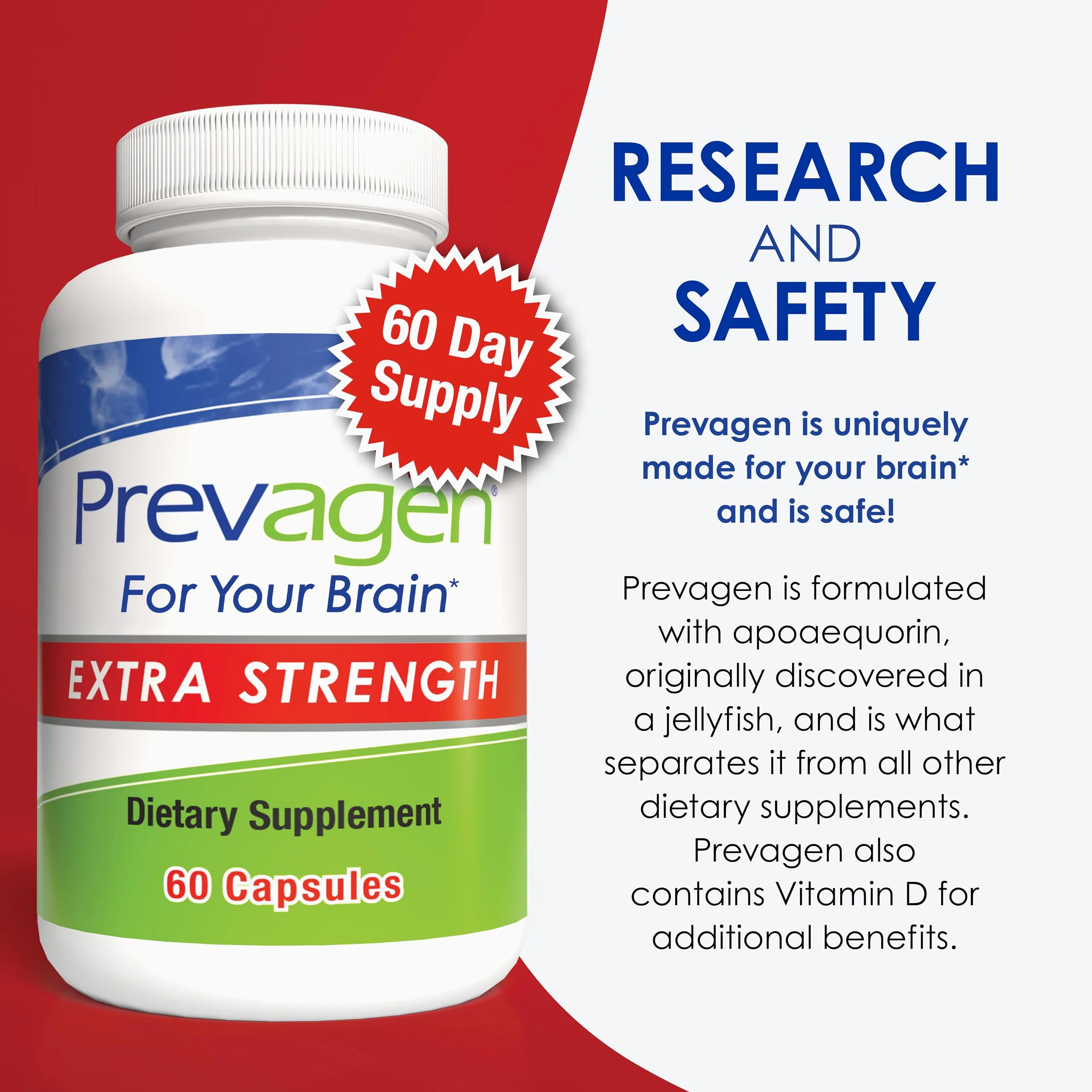 Prevagen Extra Strength - 60 Capsules (2 Month Supply) | Apoaequorin 20mg + Vitamin D3 | One Daily Capsule + 7-Day Pill Minder - Image 13