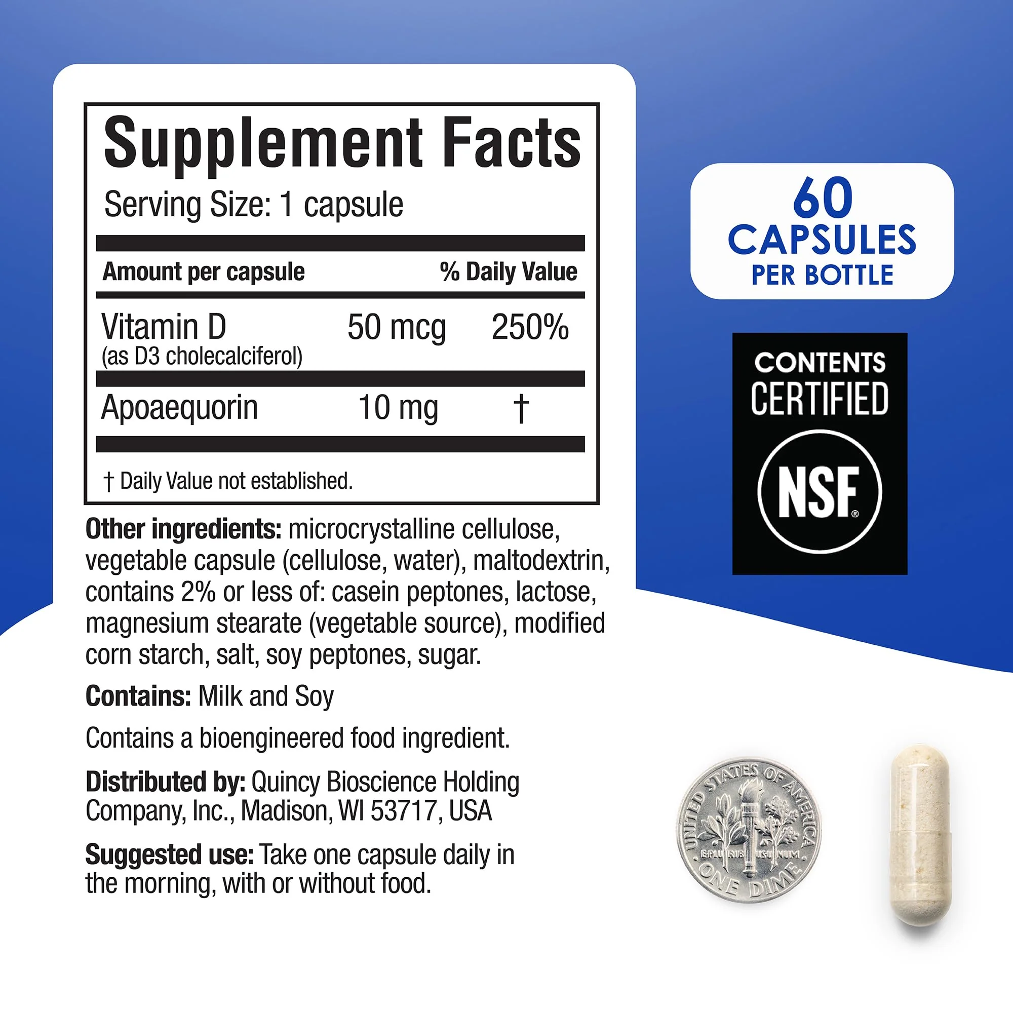 Prevagen Regular Strength – 120 Capsules (4 Month Supply) | Apoaequorin 10 mg + Vitamin D3 - Image 10