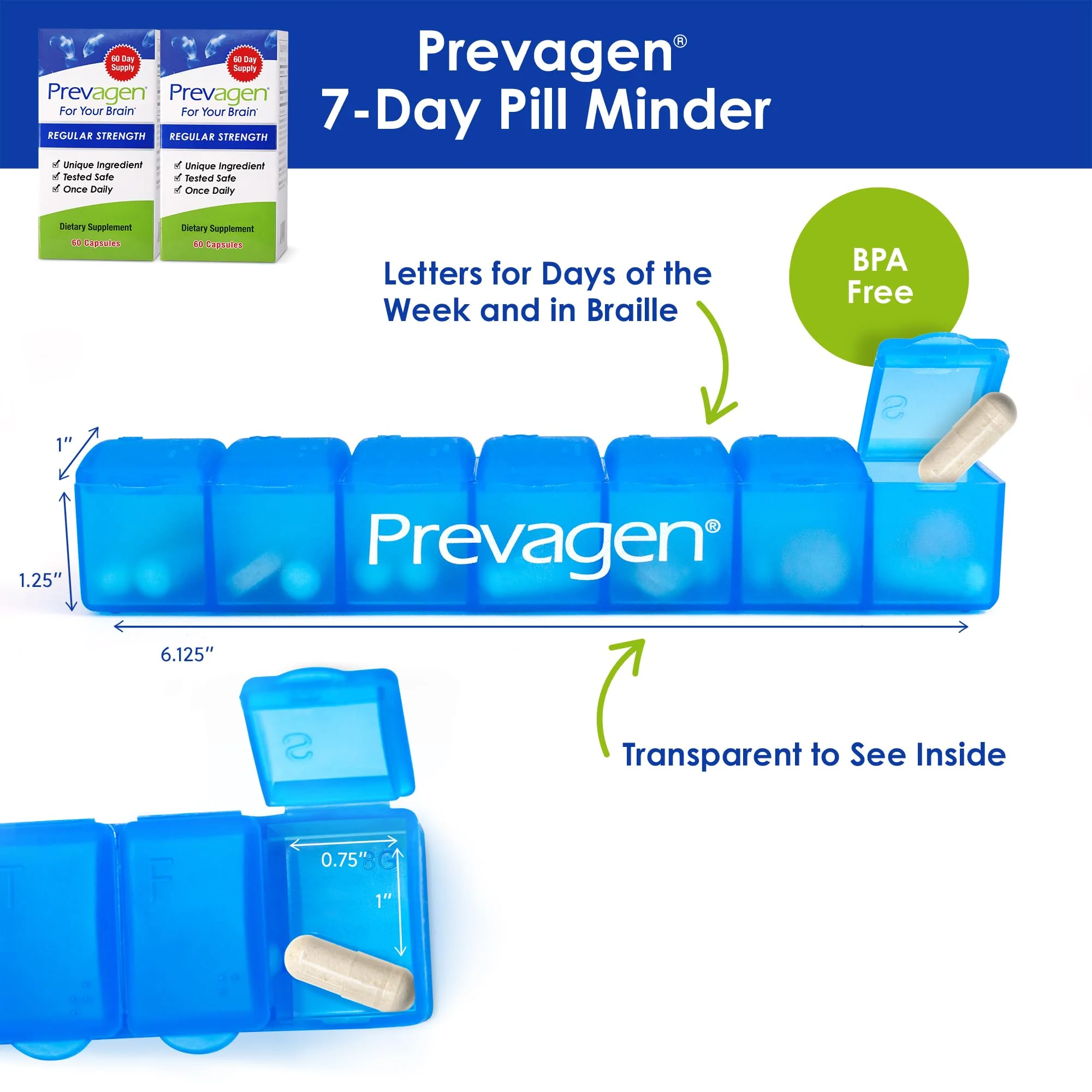 Prevagen Regular Strength – 120 Capsules (4 Month Supply) | Apoaequorin 10 mg + Vitamin D3 - Image 2