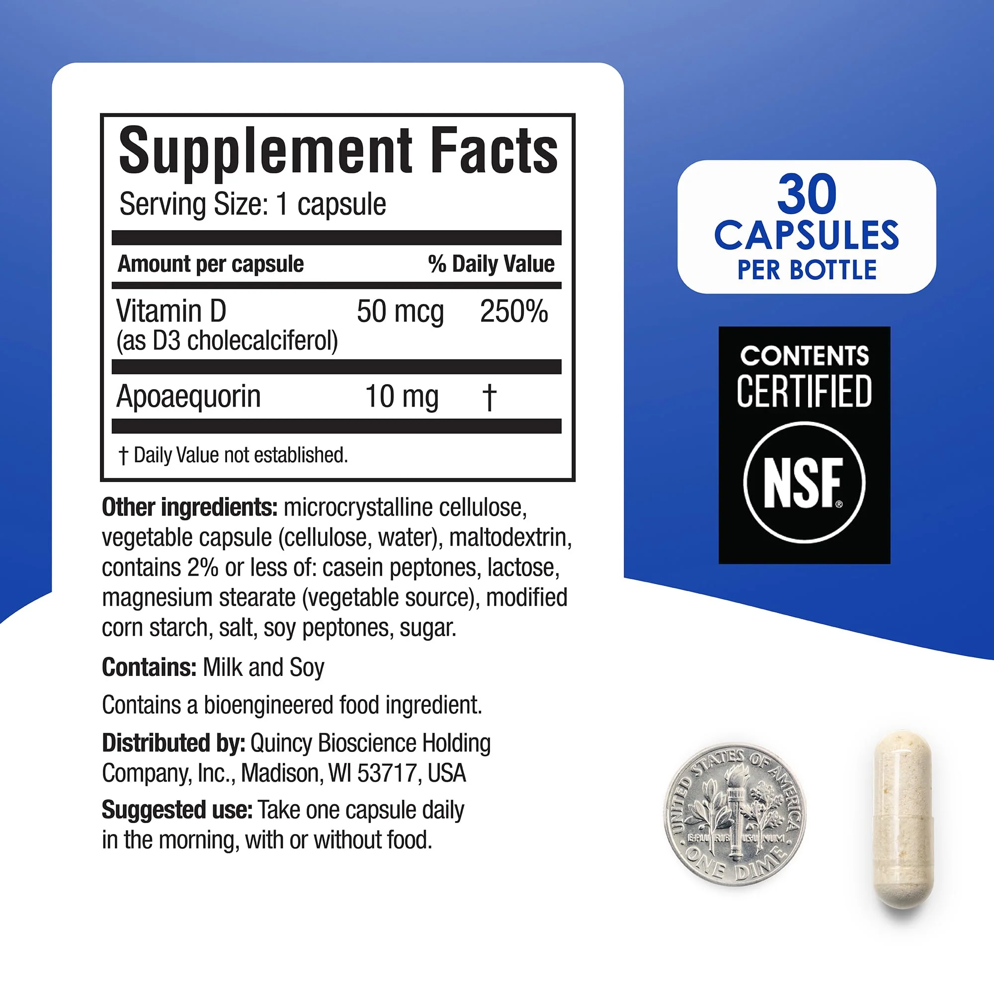 Prevagen Regular Strength - 90 Capsules (3 Month Supply) | Apoaequorin + Vitamin D3 | 7-Day Pill Minder - Image 5