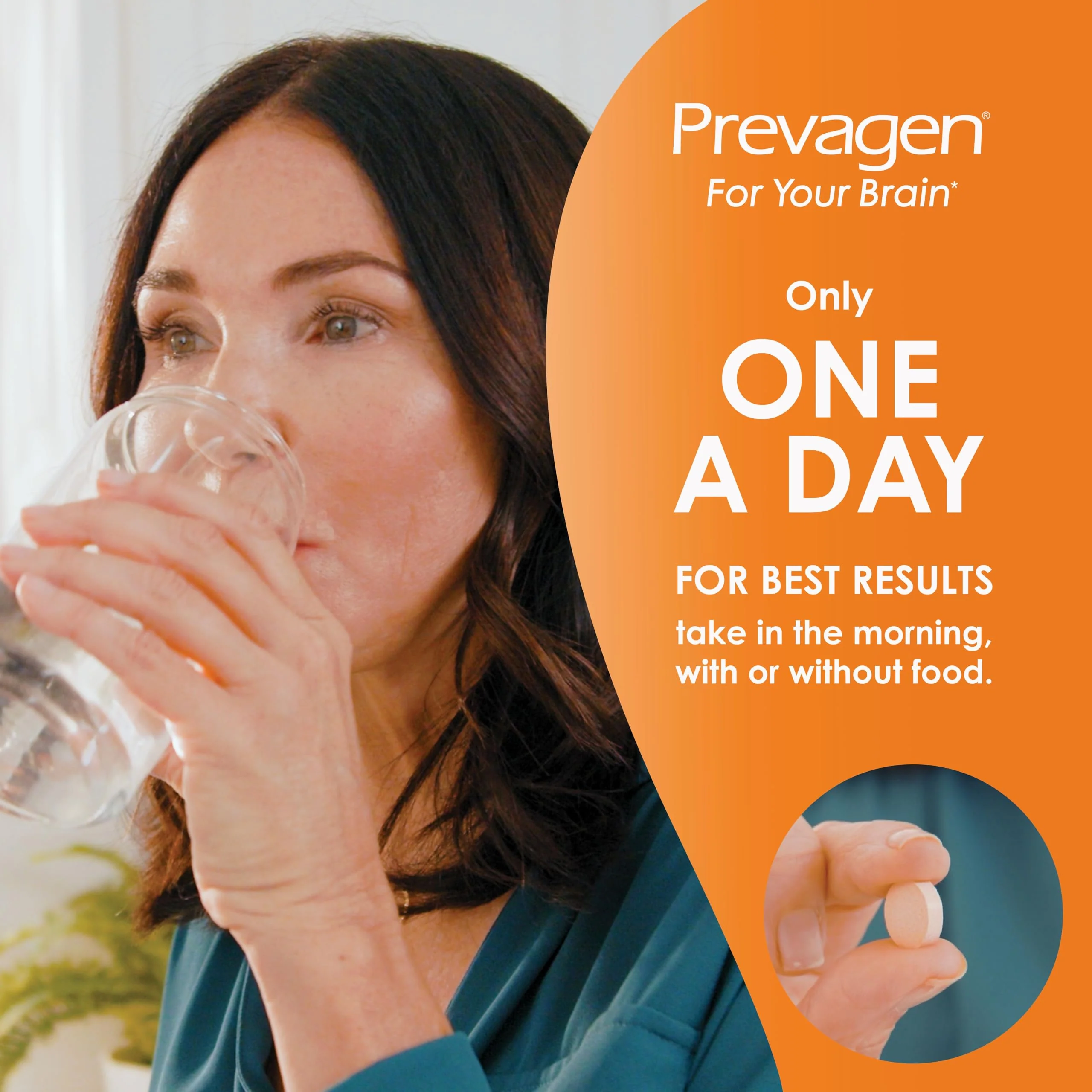 Prevagen Regular Strength Orange Chewables — 30 Tablets (1 Month) | 10 mg Apoaequorin + Vitamin D3 | 7-Day Pill Minder - Image 2