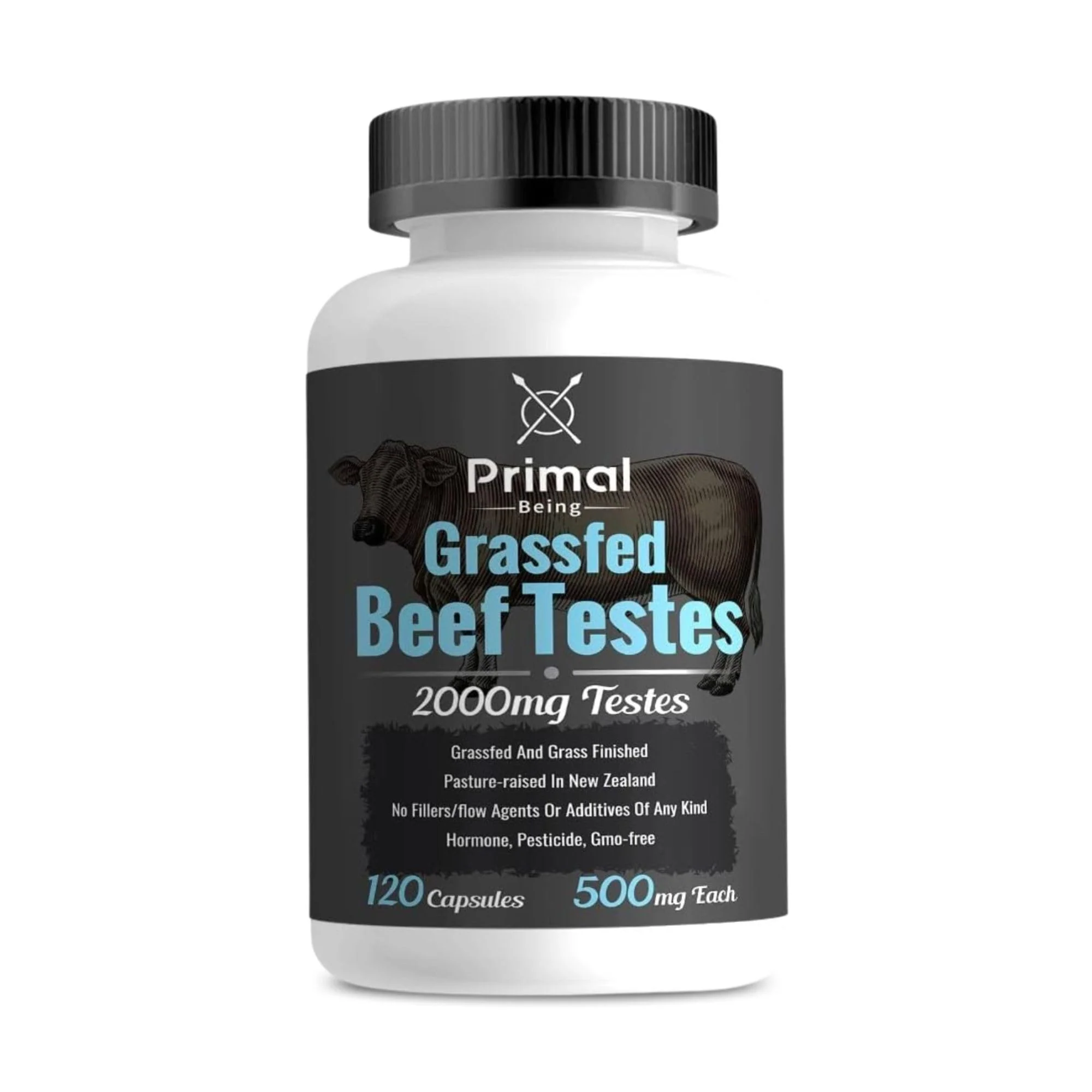 Primal Being Grassfed Beef Testes Capsules – NZ Sourced, 2,000 mg per Serving, 120 Capsules - Image 7
