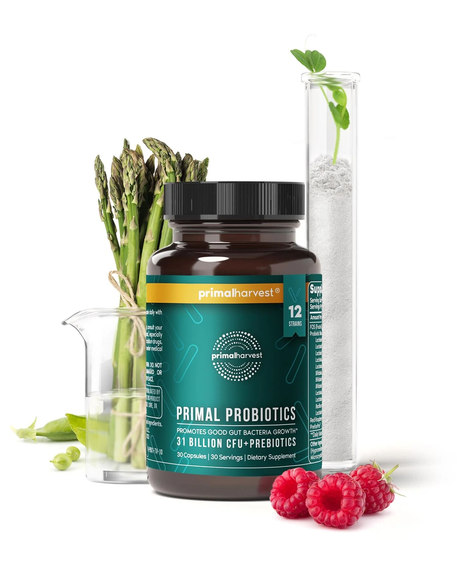 Primal Harvest Probiotics for Women & Men – Daily Probiotic Supplement, 12 Strains, 30 Capsules - Image 7