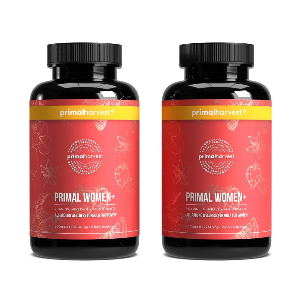 Primal Harvest Women's Multivitamin – Energy, Immune Support, Skin & Mood | 60 Capsules (2-Pack) - Image 9