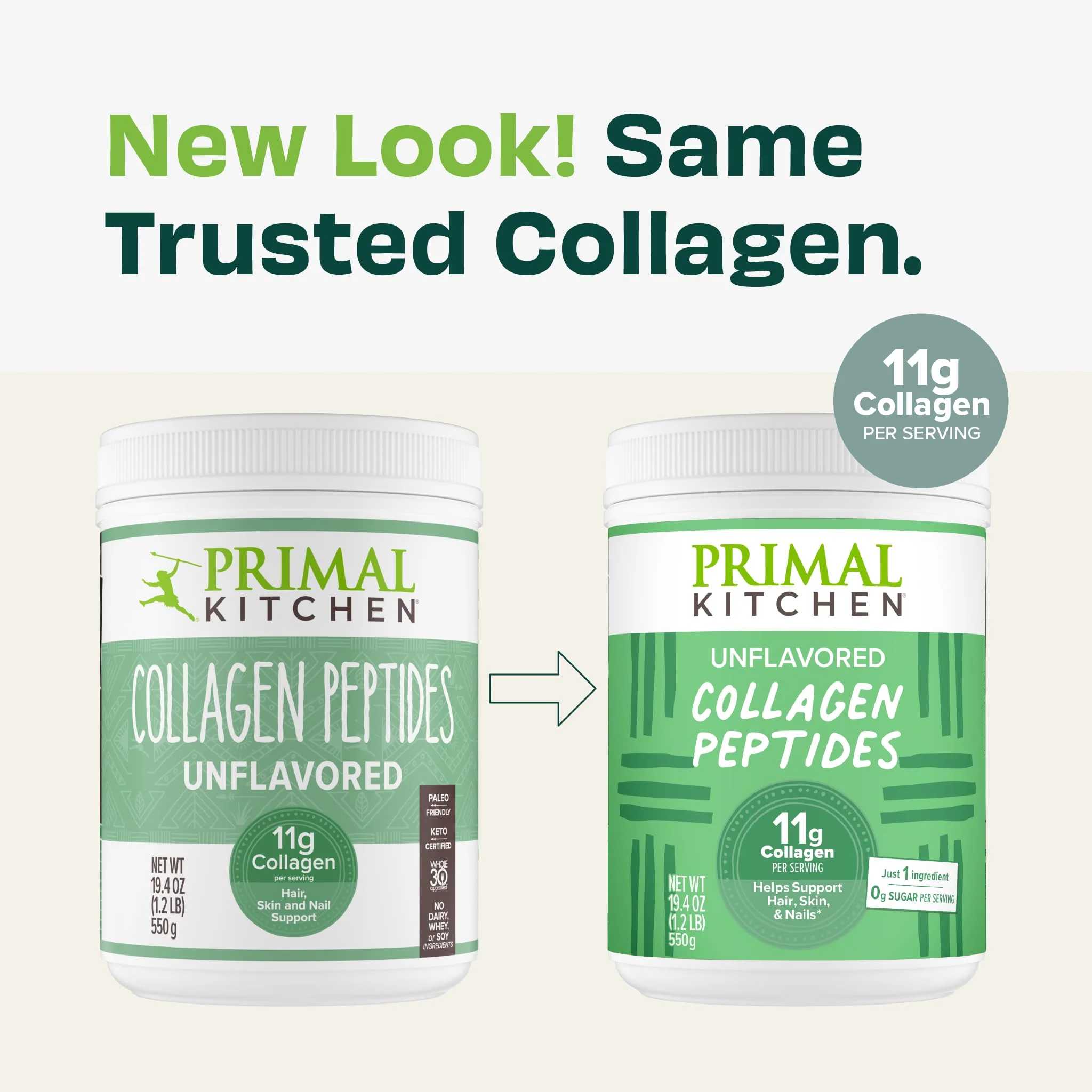 Primal Kitchen Collagen Peptides Unflavored Powder – 1.2 lb | Gluten-Free, Keto Certified - Image 4