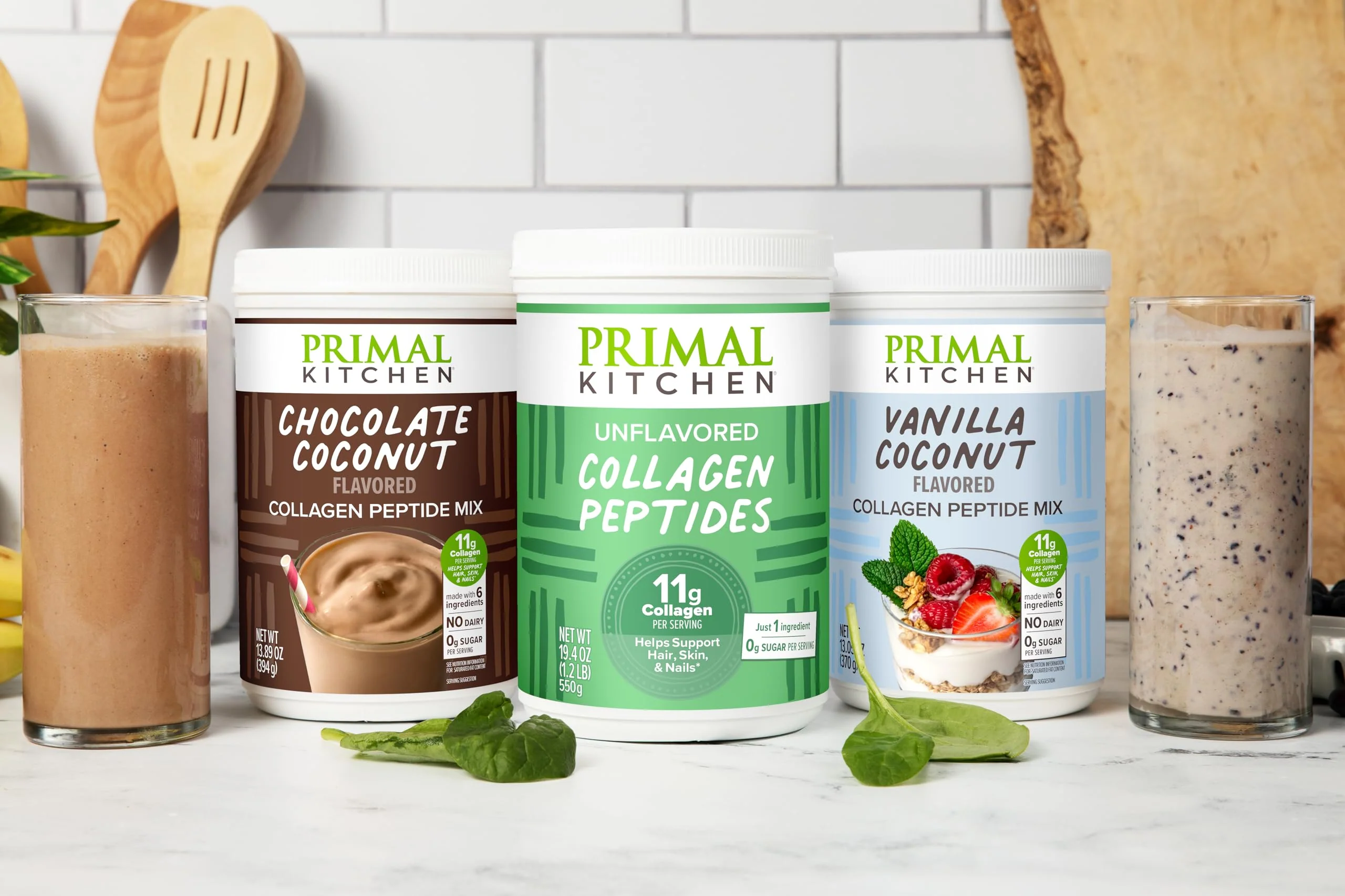 Primal Kitchen Peanut Butter Flavor Collagen Fuel Drink Mix 14.3 oz - Image 3