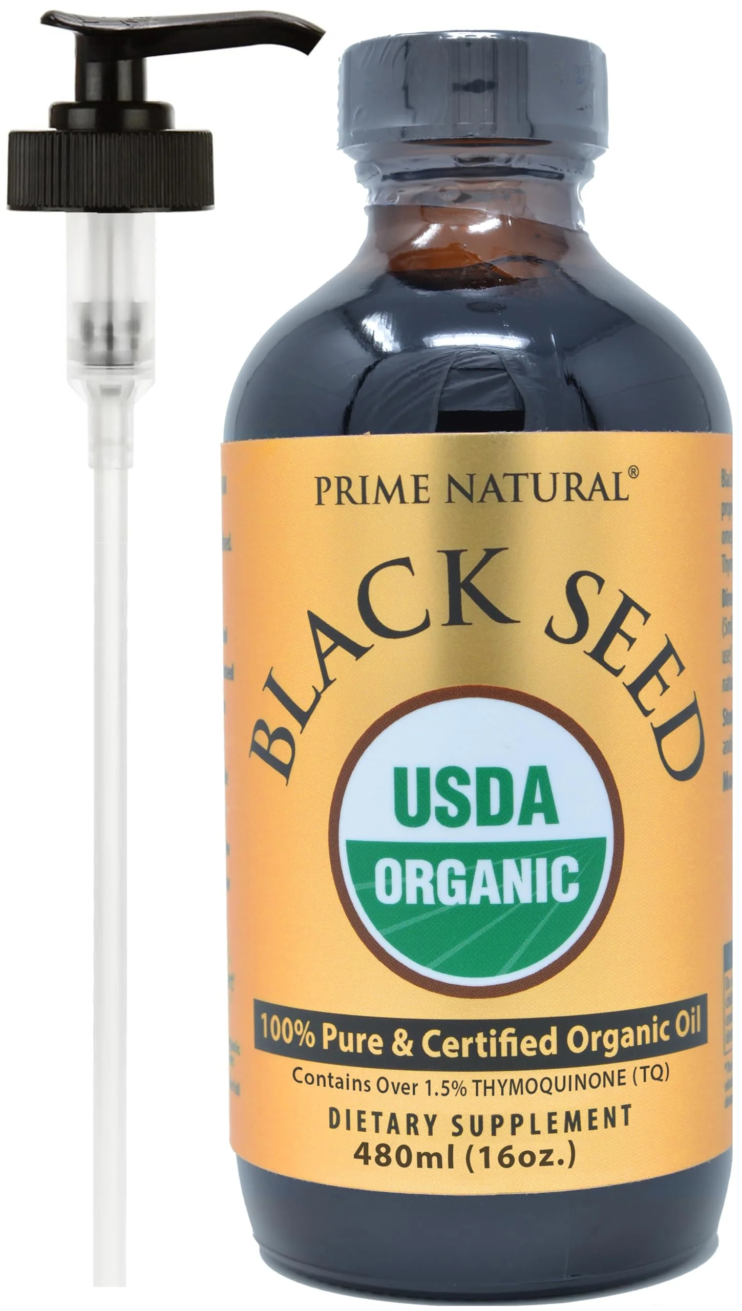 Prime Natural Organic Black Seed Oil 16oz – Cold Pressed, 1.7% Thymoquinone, USDA Organic, Turkish Origin - Image 6