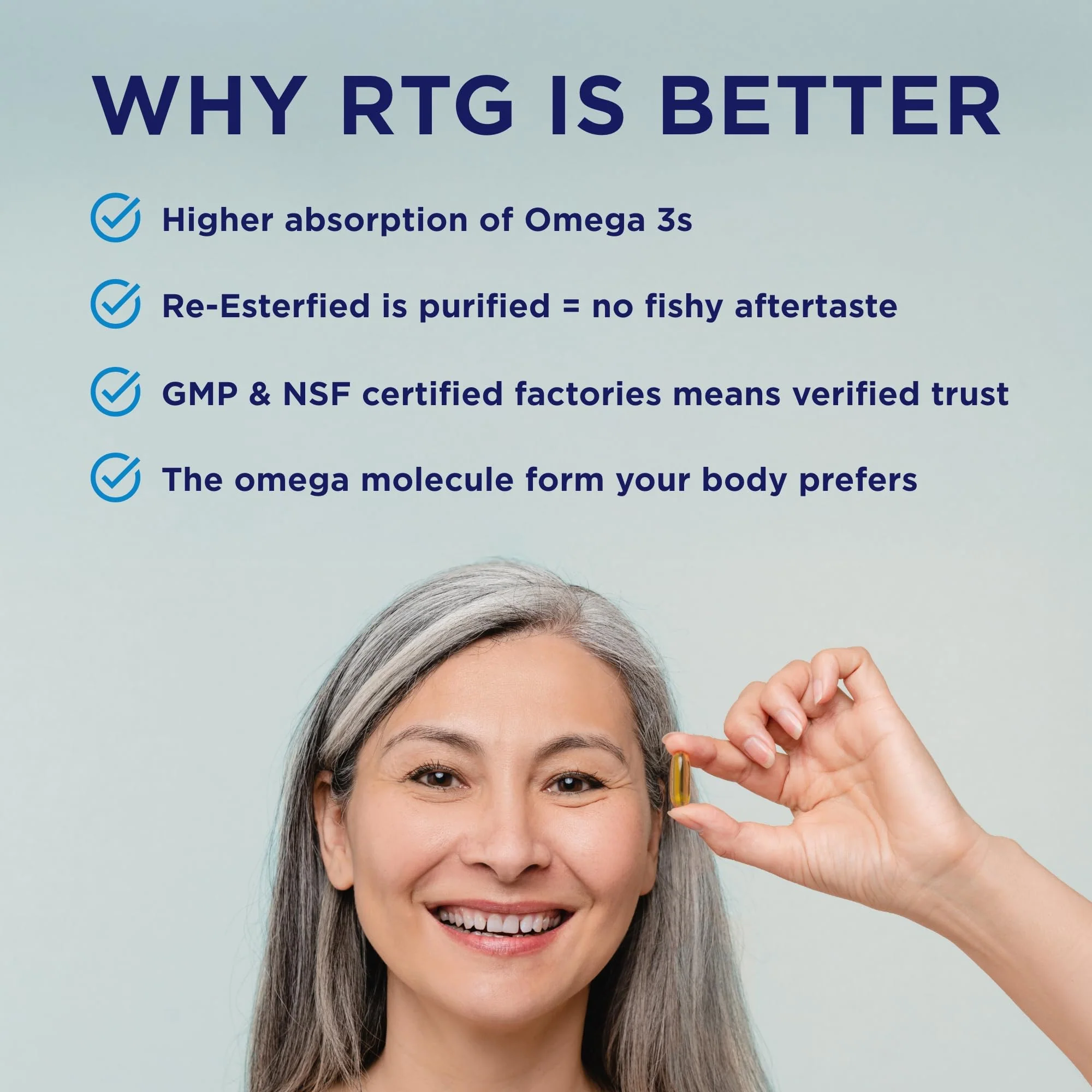 PRN DE Omega-3 Supplement - 120 Softgels, 30-Day Supply | rTG EPA 1680mg / DHA 560mg + Vitamin D - Image 6