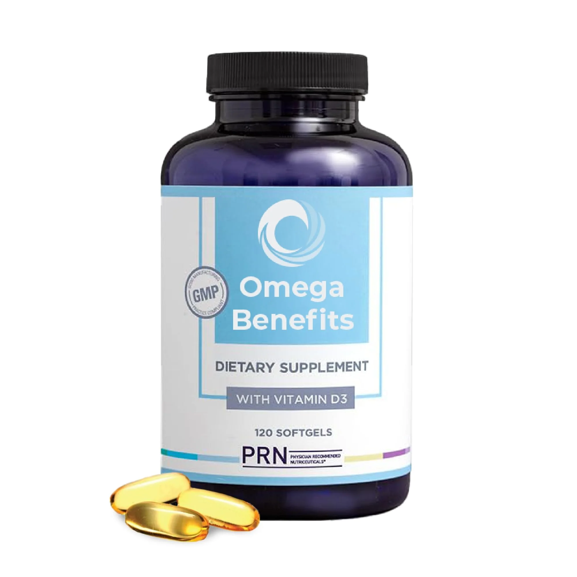 PRN DE Omega-3 Supplement - 120 Softgels, 30-Day Supply | rTG EPA 1680mg / DHA 560mg + Vitamin D - Image 8