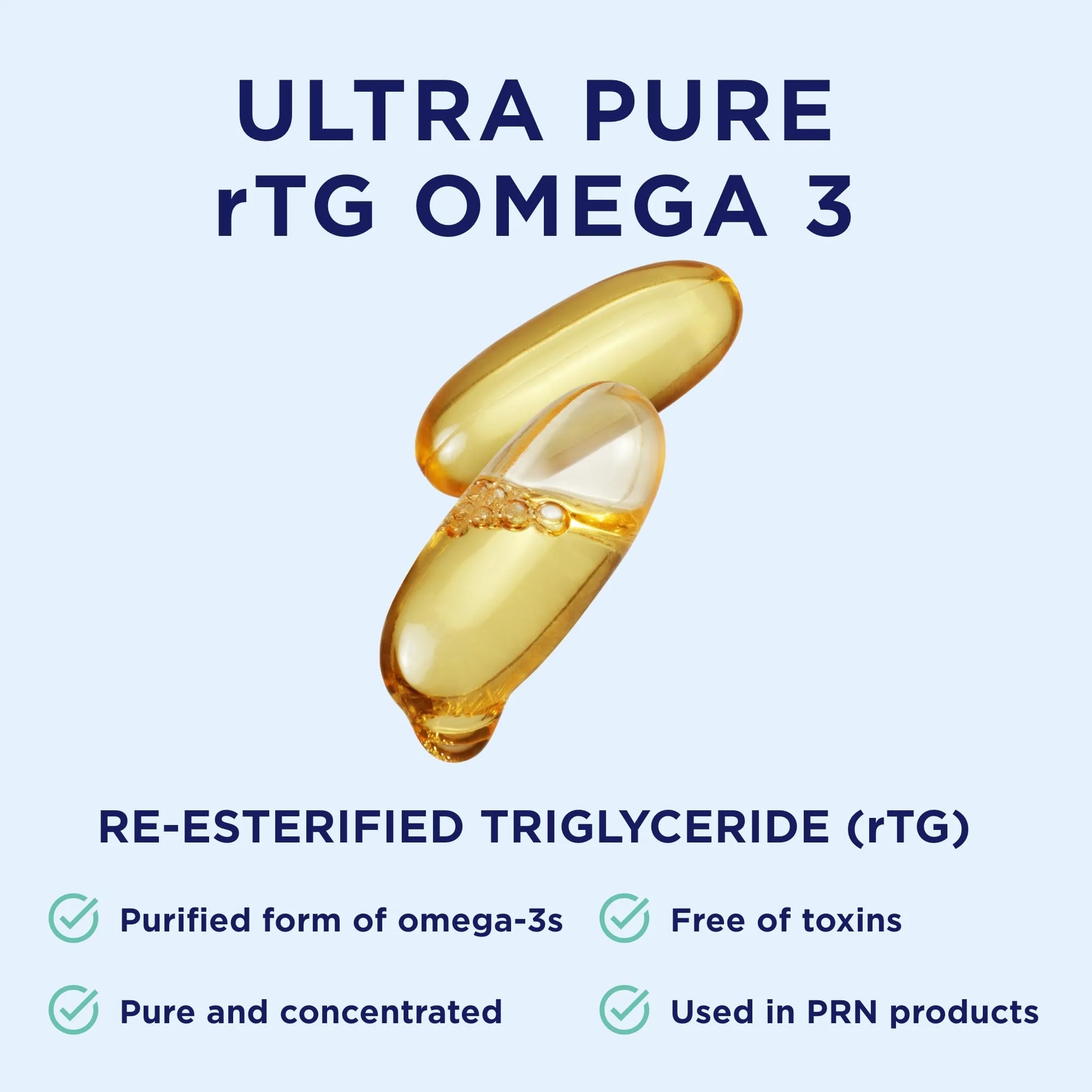 PRN De3 Dry Eye Ultra Pure rTG Omega-3 – 2400mg EPA/DHA, Burpless, 3-Month Supply - Image 15