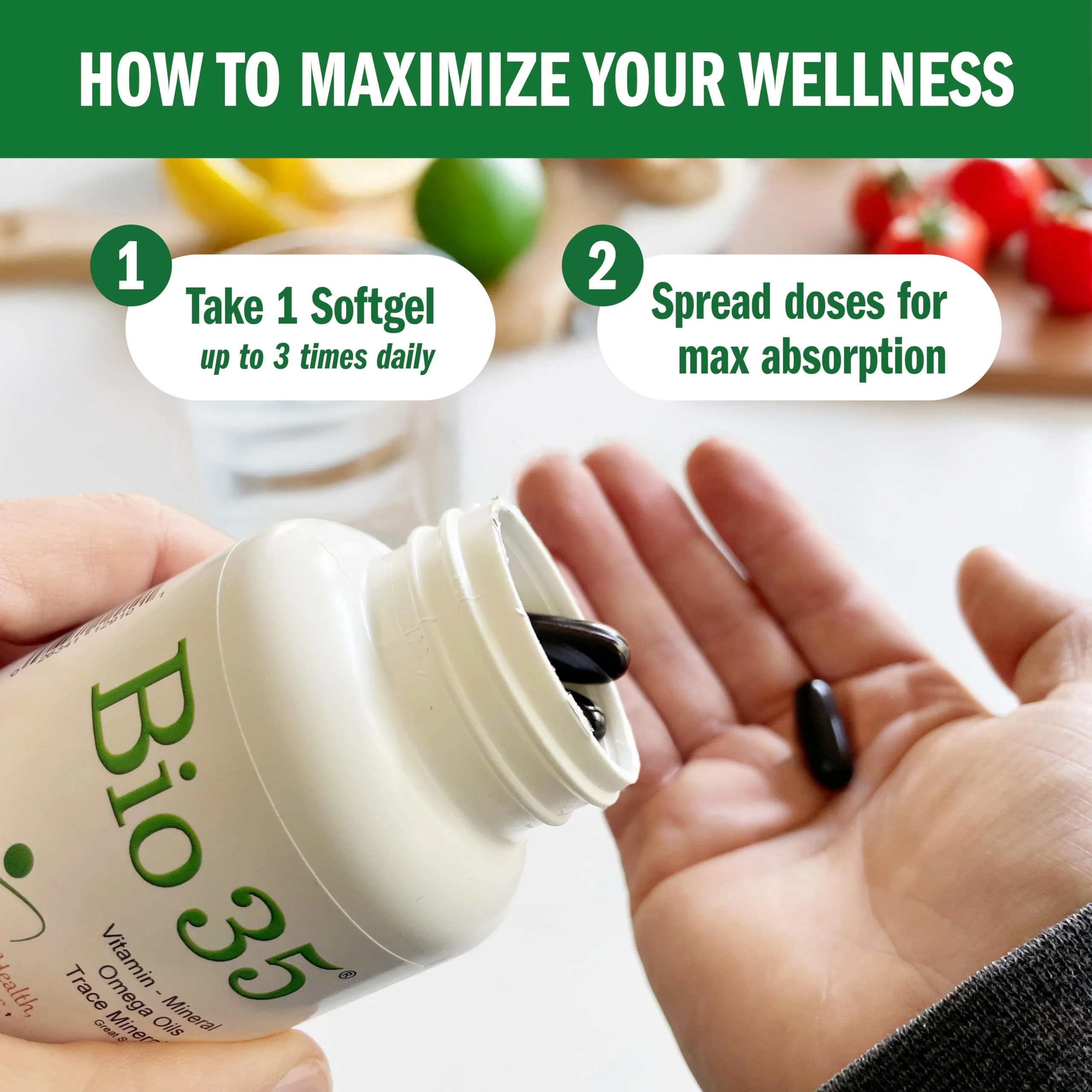 Pro-Biotiks Bio35 / 300 sg Original – Gluten-Free Multivitamin & Mineral Softgels - Image 14