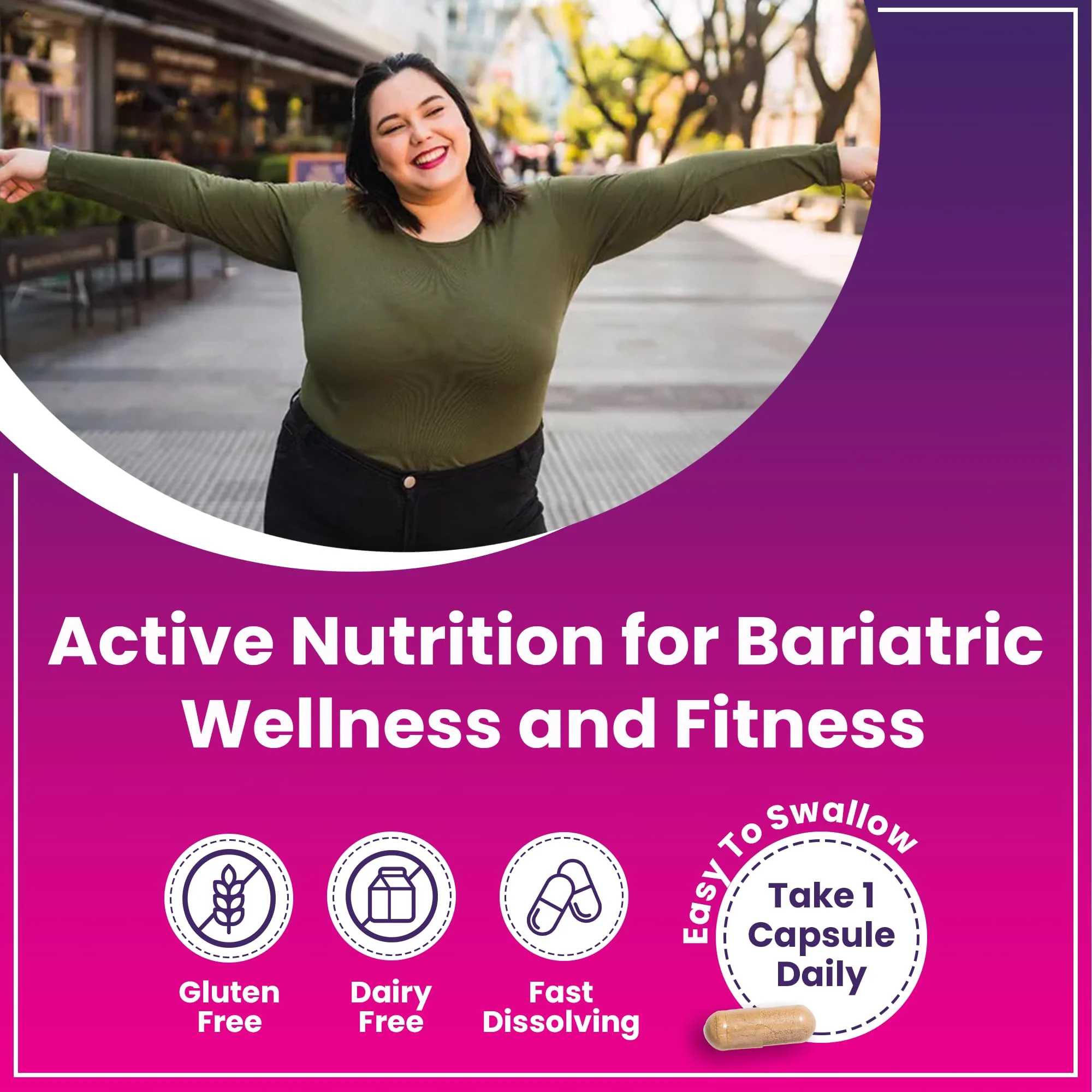 ProCare Health Bariatric Multivitamin 45mg Iron – Once Daily Capsule for Post-Op Support | 90 Capsules, 3-Month Supply - Image 2