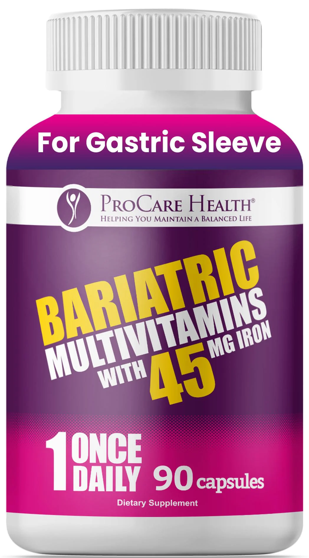 ProCare Health Bariatric Multivitamin 45mg Iron – Once Daily Capsule for Post-Op Support | 90 Capsules, 3-Month Supply - Image 7