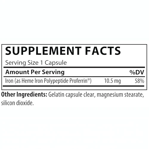 Proferrin Clear Heme Iron Supplement, 90 Capsules – Superior Absorption, Easy on the Gut, Made in USA - Image 8