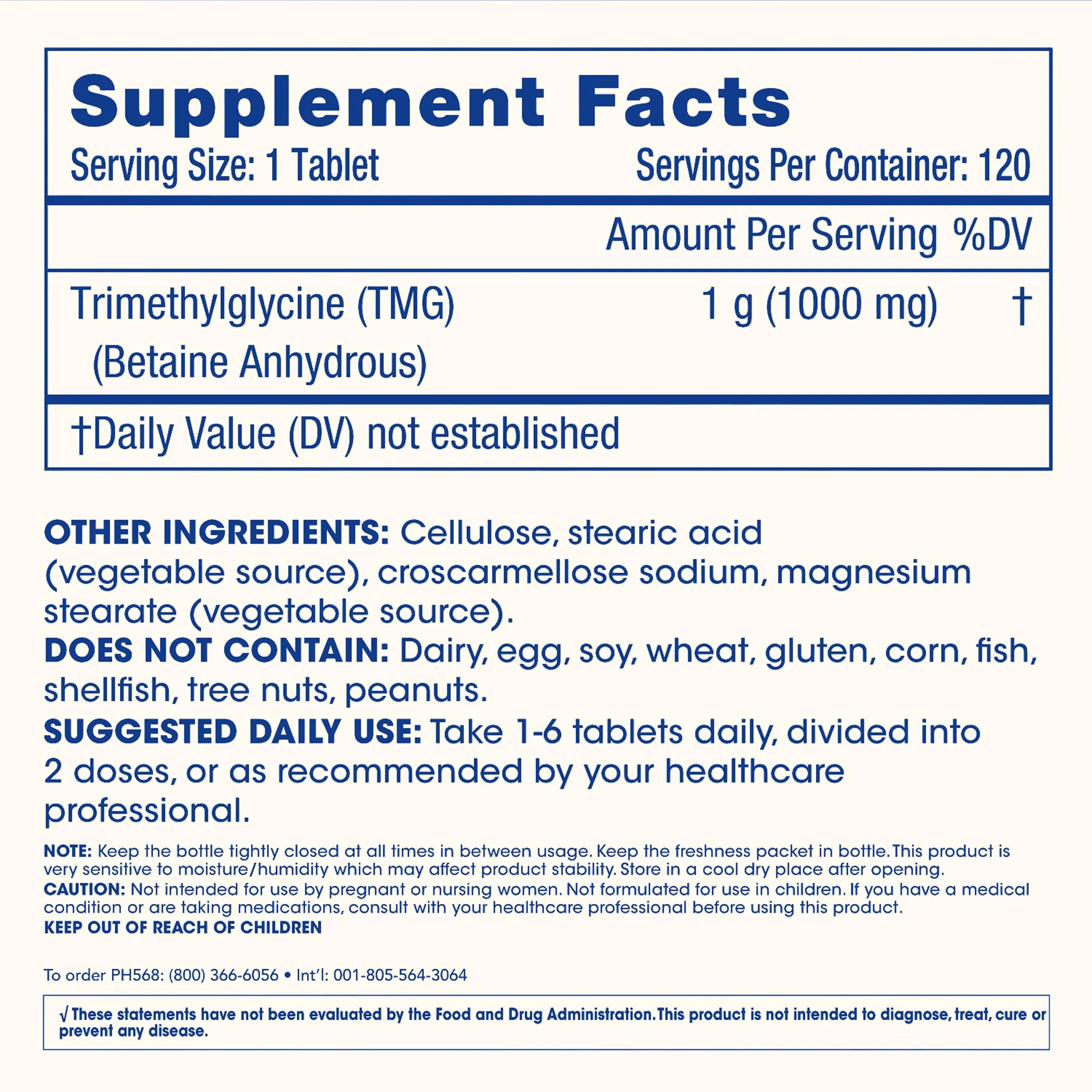 ProHealth Longevity TMG Supplements — 1,000 mg Betaine Anhydrous, 120 Tablets (3 Pack) - Image 14