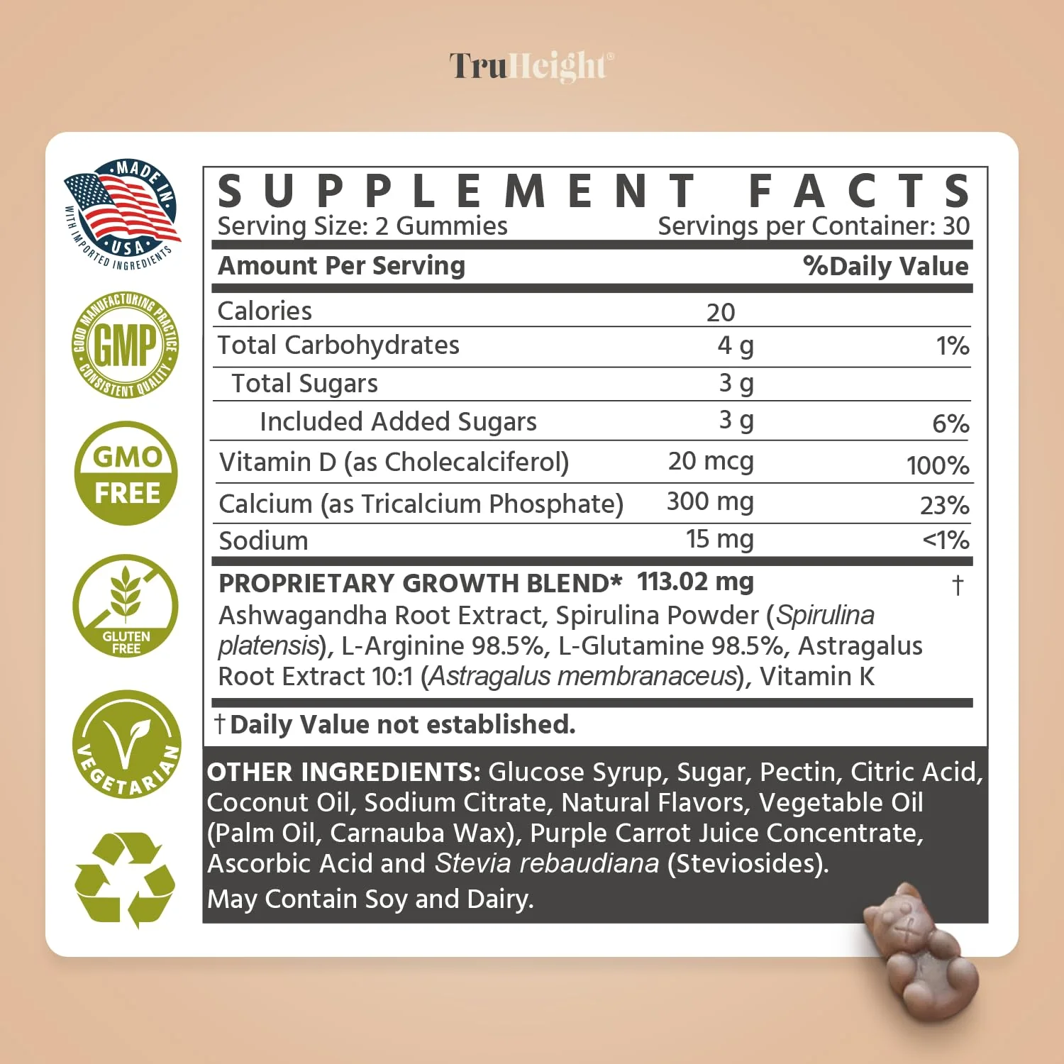 ProHeight TruHeight Growth Gummies – Watermelon for Kids & Teens - Image 7