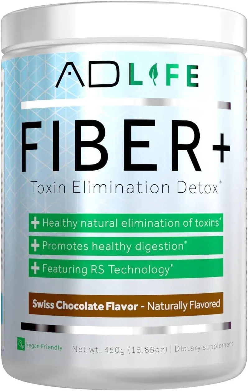 Project AD Fiber+ Fiber Supplement – Gut Health, Digestive Regularity, Vegan Chocolate Fiber Powder (16.4 oz) - Image 2