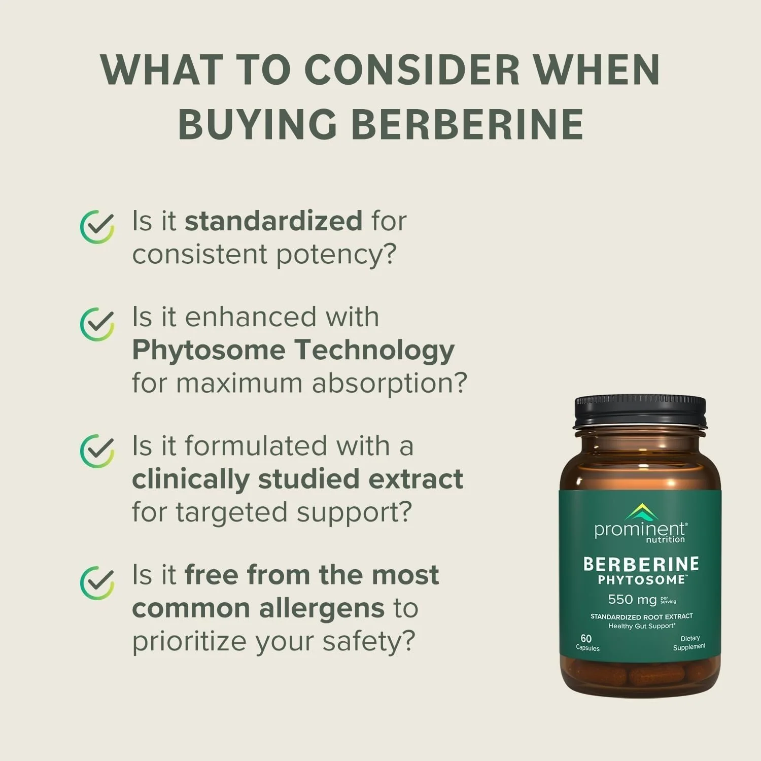 Prominent Nutrition Berberine Phytosome Supplement - Gut Support, 550 mg, 60 Count (2 Pack) - Image 9