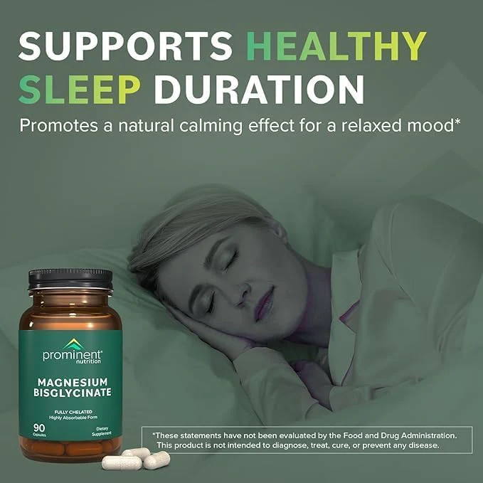 Prominent Nutrition Magnesium Bisglycinate Capsules – Brain Health, 240 mg, 2 Pack - Image 3