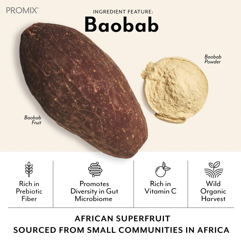 ProMix Nutrition Debloat Prebiotics & Probiotics with Baobab – Vitamin C Rich, Bloating Relief, Immune Support – Orange – 30 Servings (Pack of 30) - Image 6