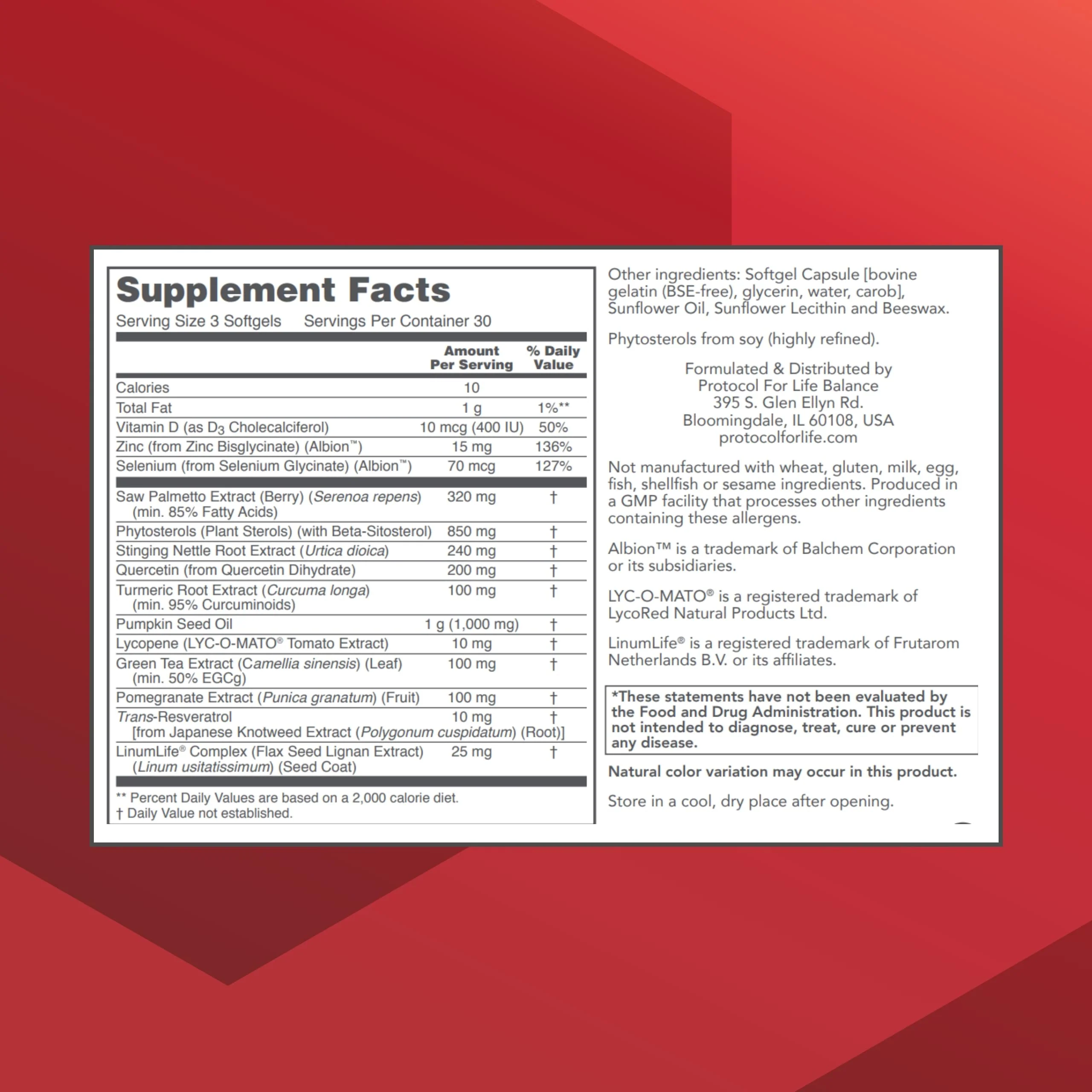 Prostate-B Clinical Strength | Prostate Health Support | Protocol For Life Balance - Image 3