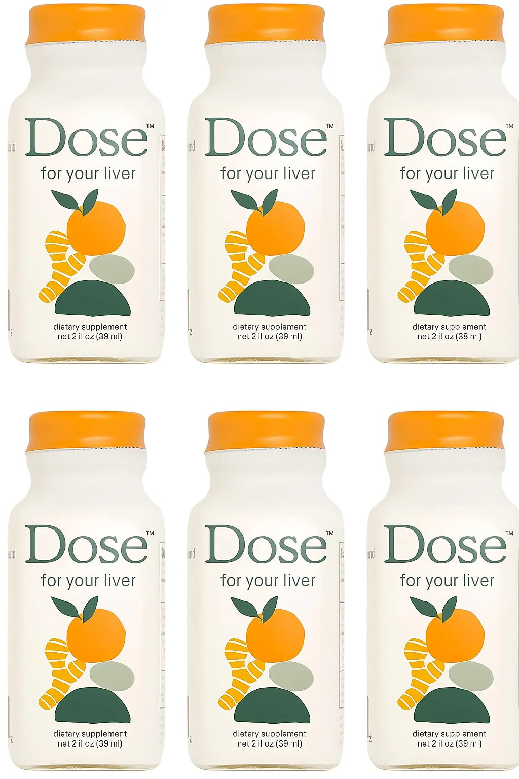 Pulpito Liver Cleanse Detox Shots 6-Pack – 2oz Herbal Wellness with Milk Thistle, Turmeric & Dandelion