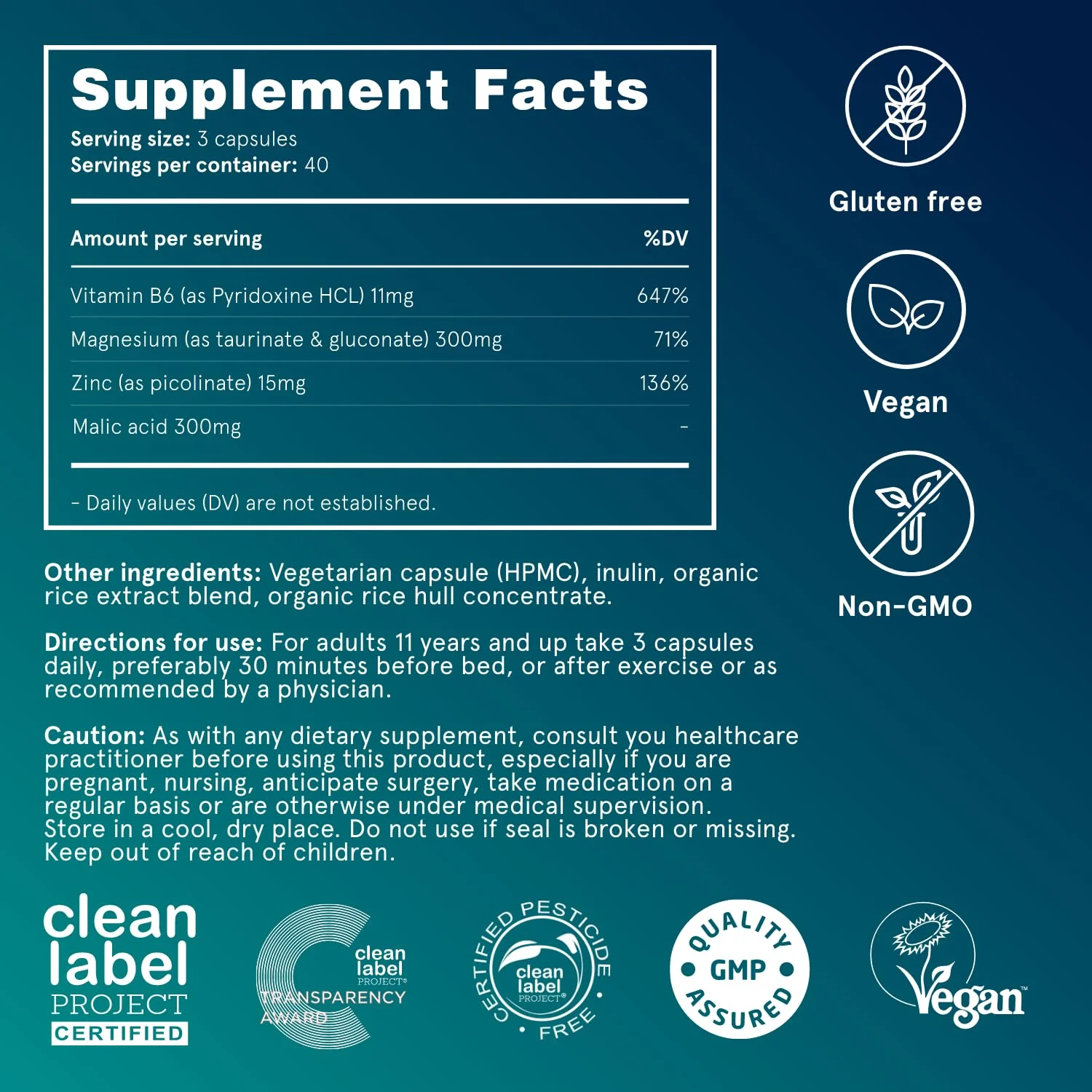 Puori Magnesium Complex M3 – High Absorption Magnesium Taurinate & Gluconate with Zinc, Vitamin B6 & Malic Acid | 240 Vegan Capsules - Image 16