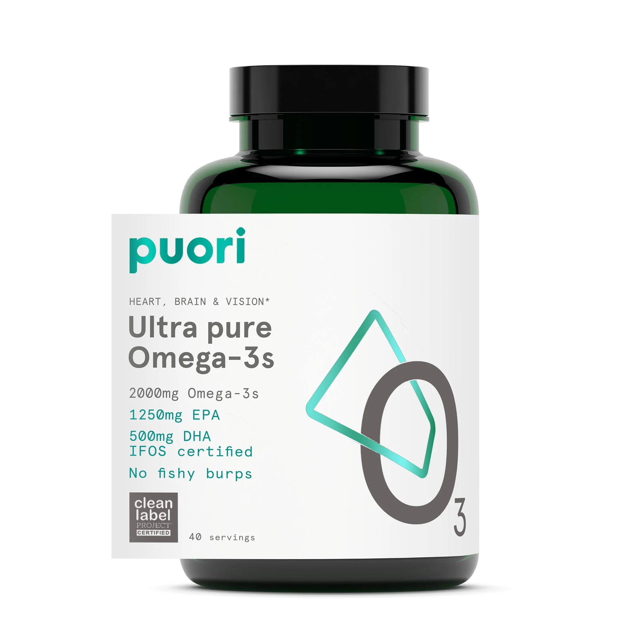 Puori Omega-3 Fish Oil – Ultra Pure & Burpless Wild-Caught | 2000mg Omega-3 (1250 EPA / 500 DHA) | 120 Softgels | IFOS - Image 9