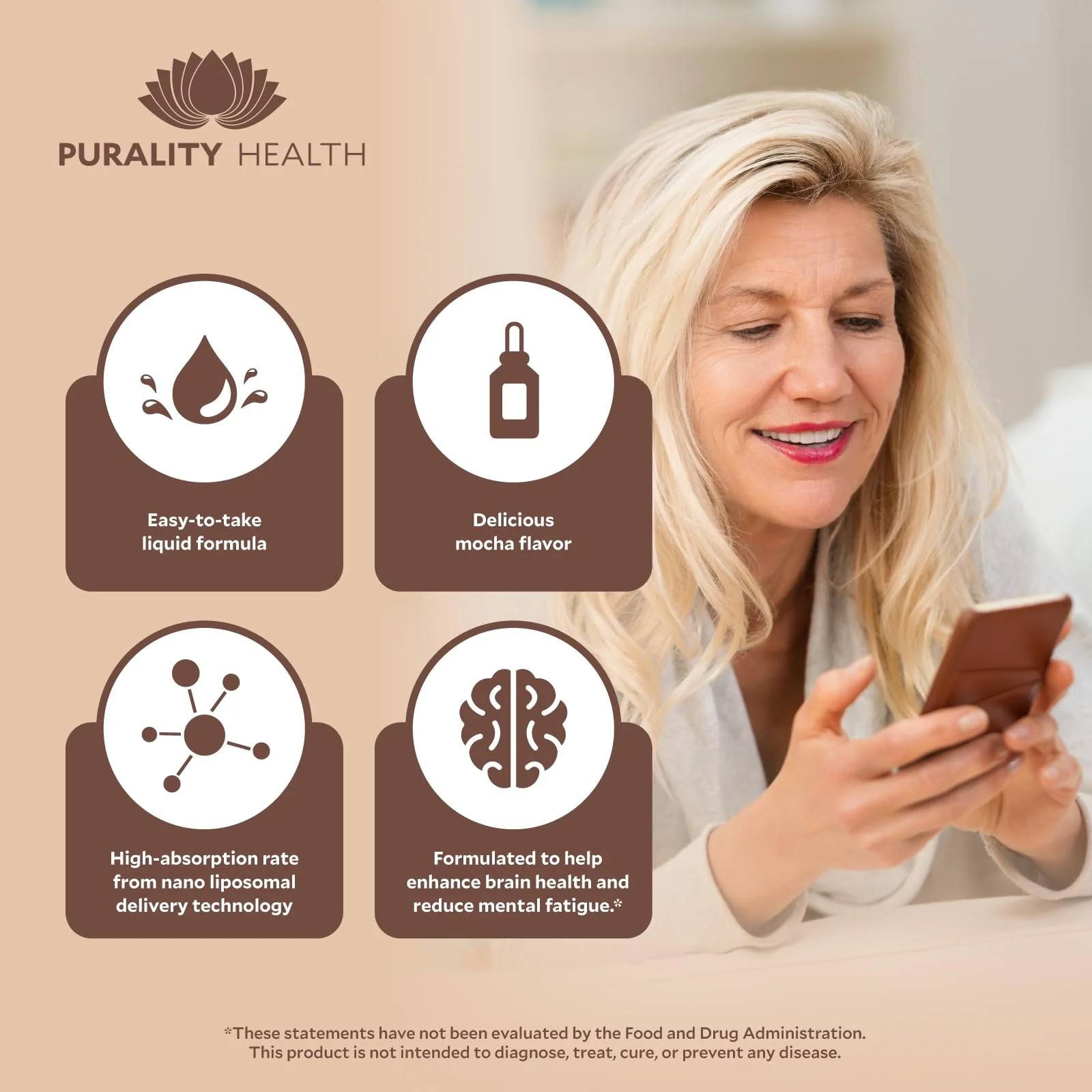 PURALITY HEALTH Lion's Mane Complex - Nano Liposomal Brain Support - Image 6