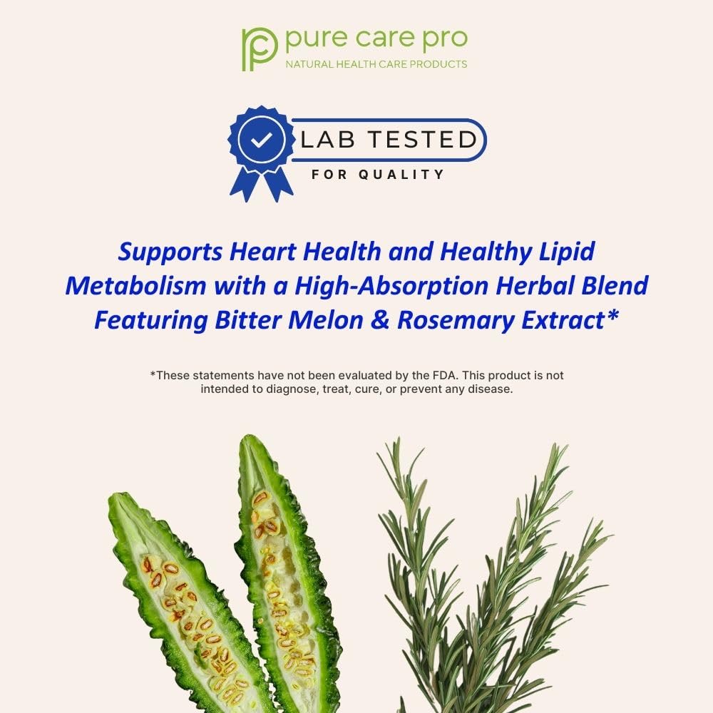 Pure Care Pro Tryglicare | All-Natural Triglyceride Support (60 Capsules) – Vegan & Gluten Free - Image 3