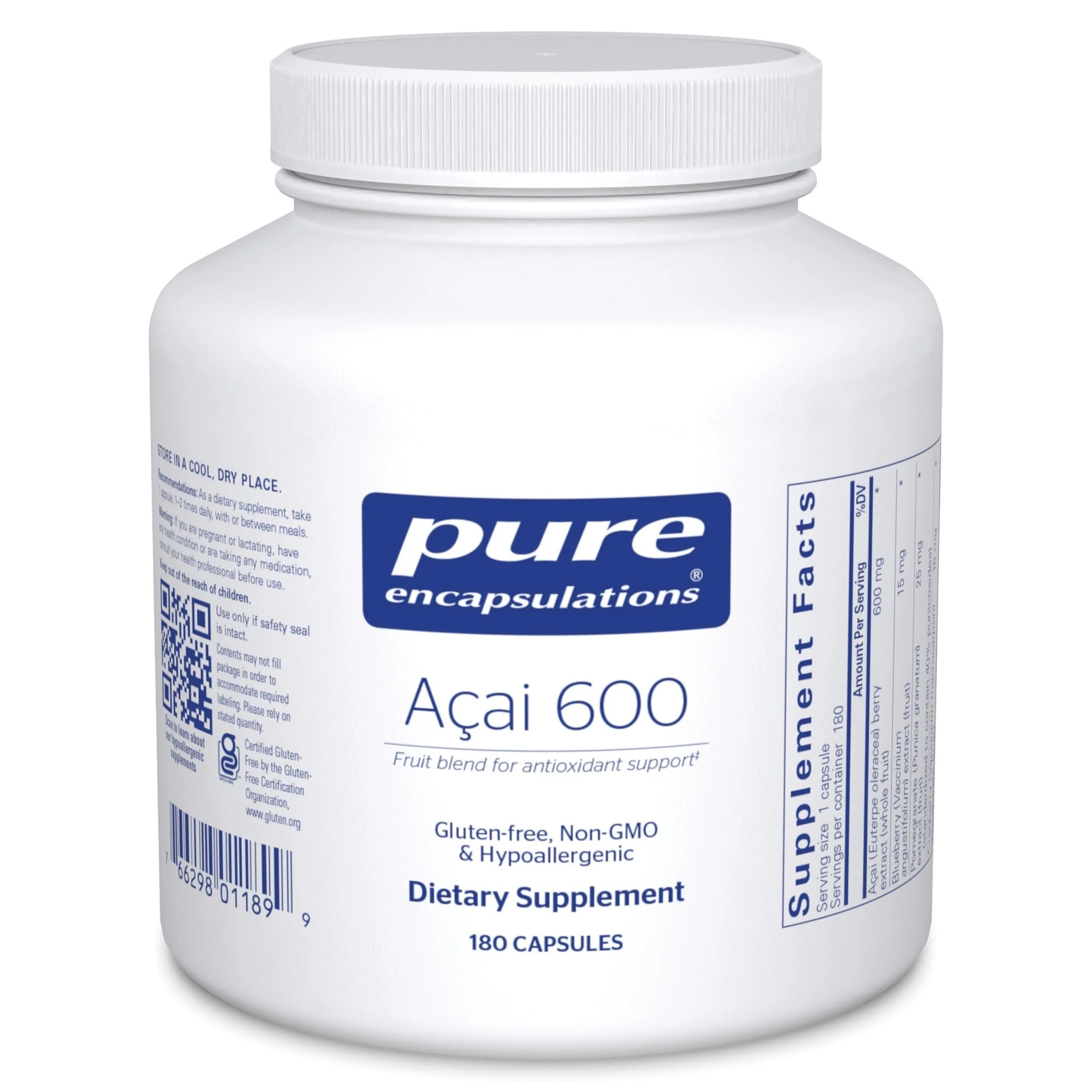 Pure Encapsulations Acai 600 | Berry Supplement for Antioxidants, Fiber & Immune Support | 180 Capsules - Image 8