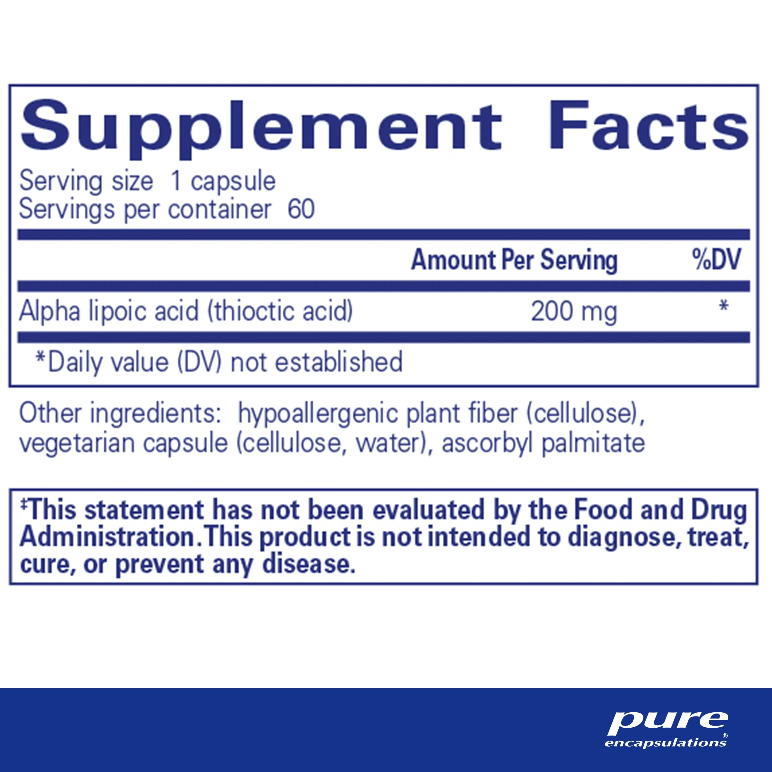 Pure Encapsulations Alpha Lipoic Acid 200 mg - 60 Vegan Capsules | Antioxidant & Metabolic Support - Image 10