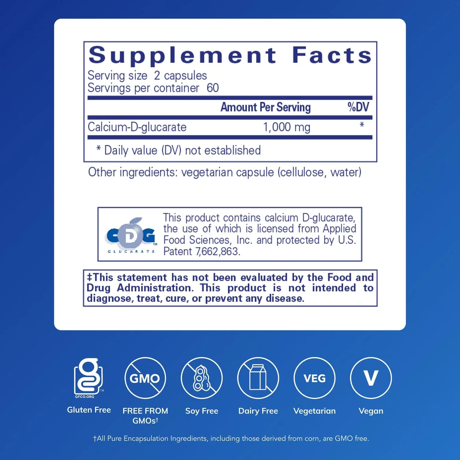 Pure Encapsulations Calcium-D-Glucarate | Support Cellular Health in Liver, Lungs, Breast & Colon (120 Capsules) - Image 2