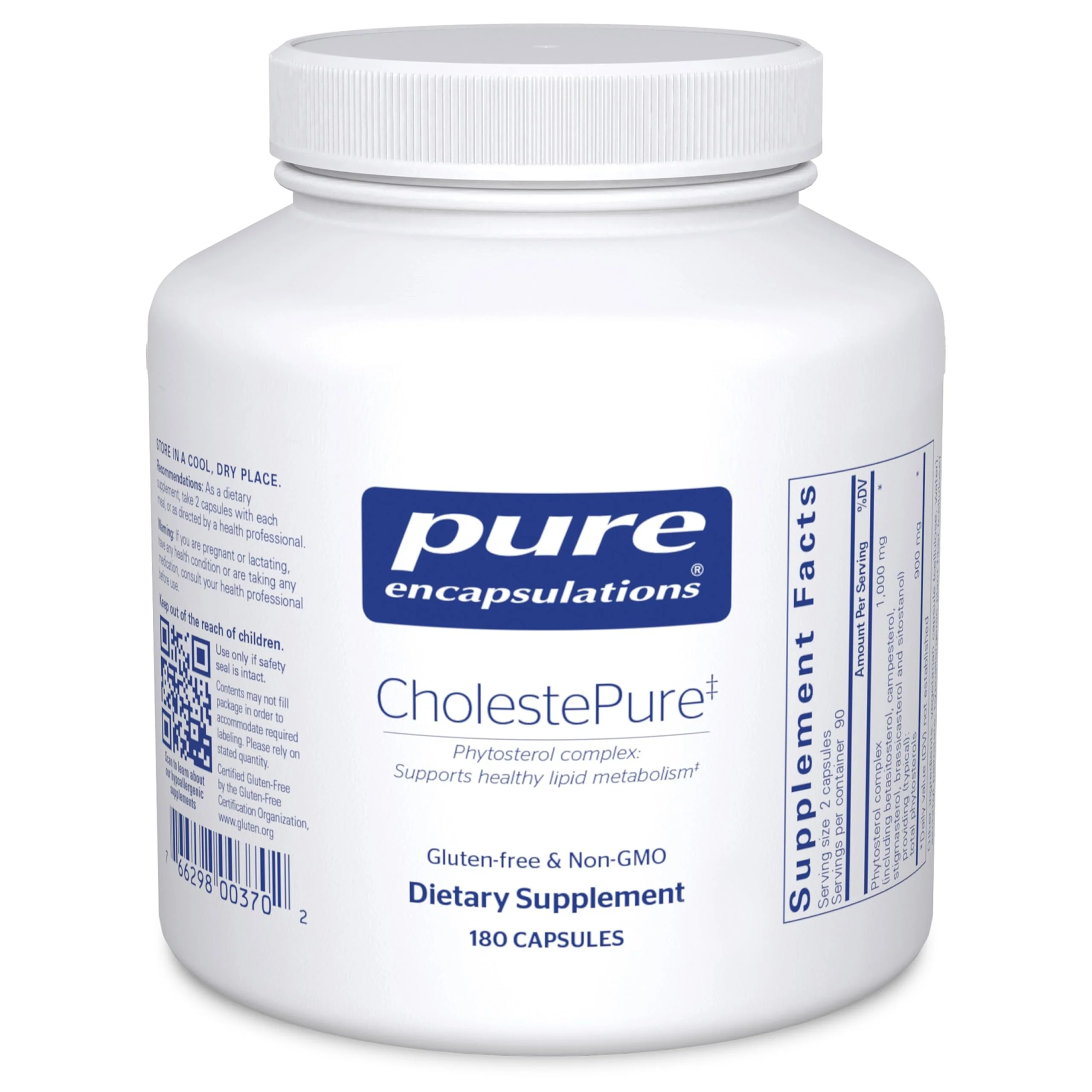 Pure Encapsulations CholestePure – Phytosterol Complex for Healthy Lipid Metabolism | 180 Capsules - Image 8