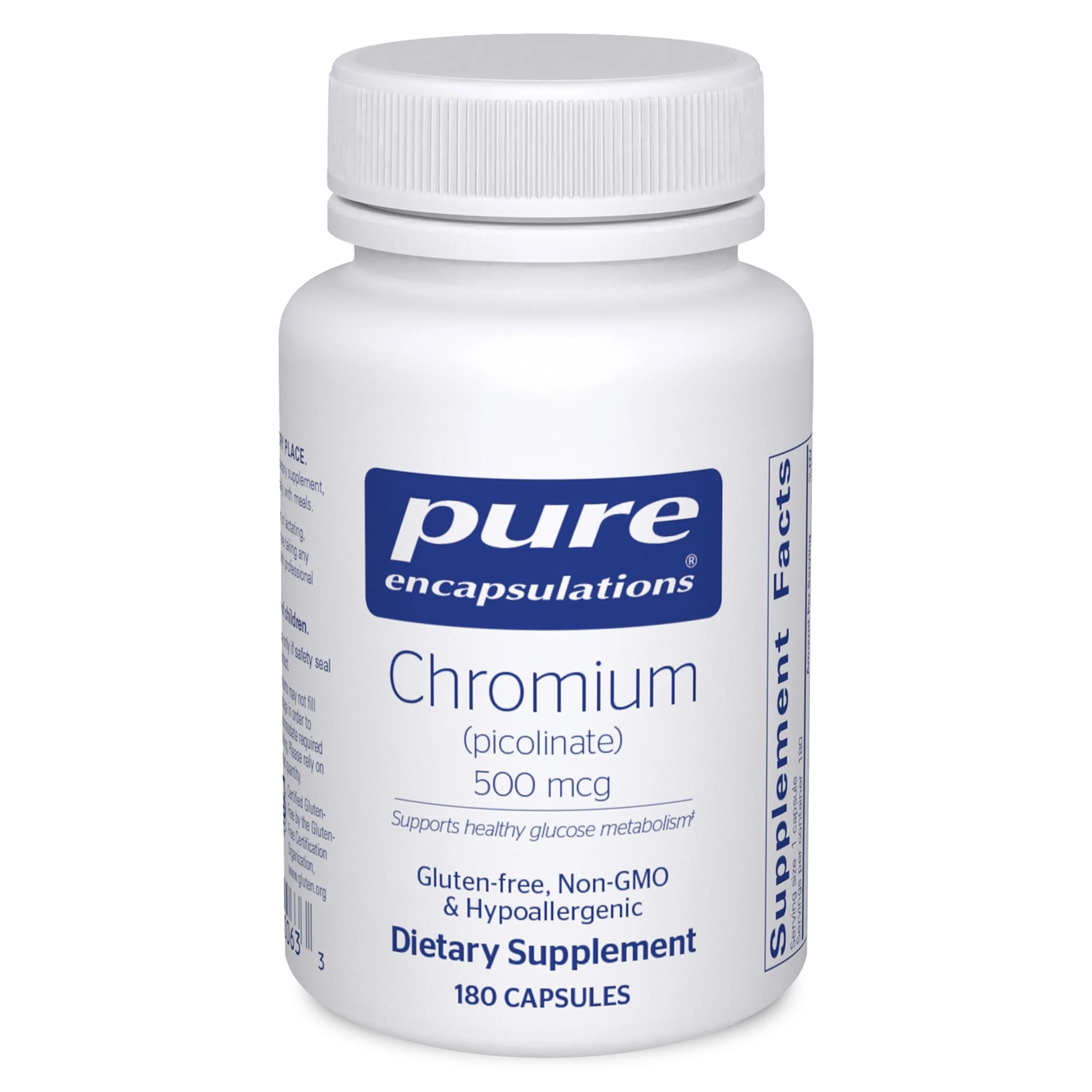 Pure Encapsulations Chromium (Picolinate) 500 mcg – Superior Absorption, Vegan & Gluten Free