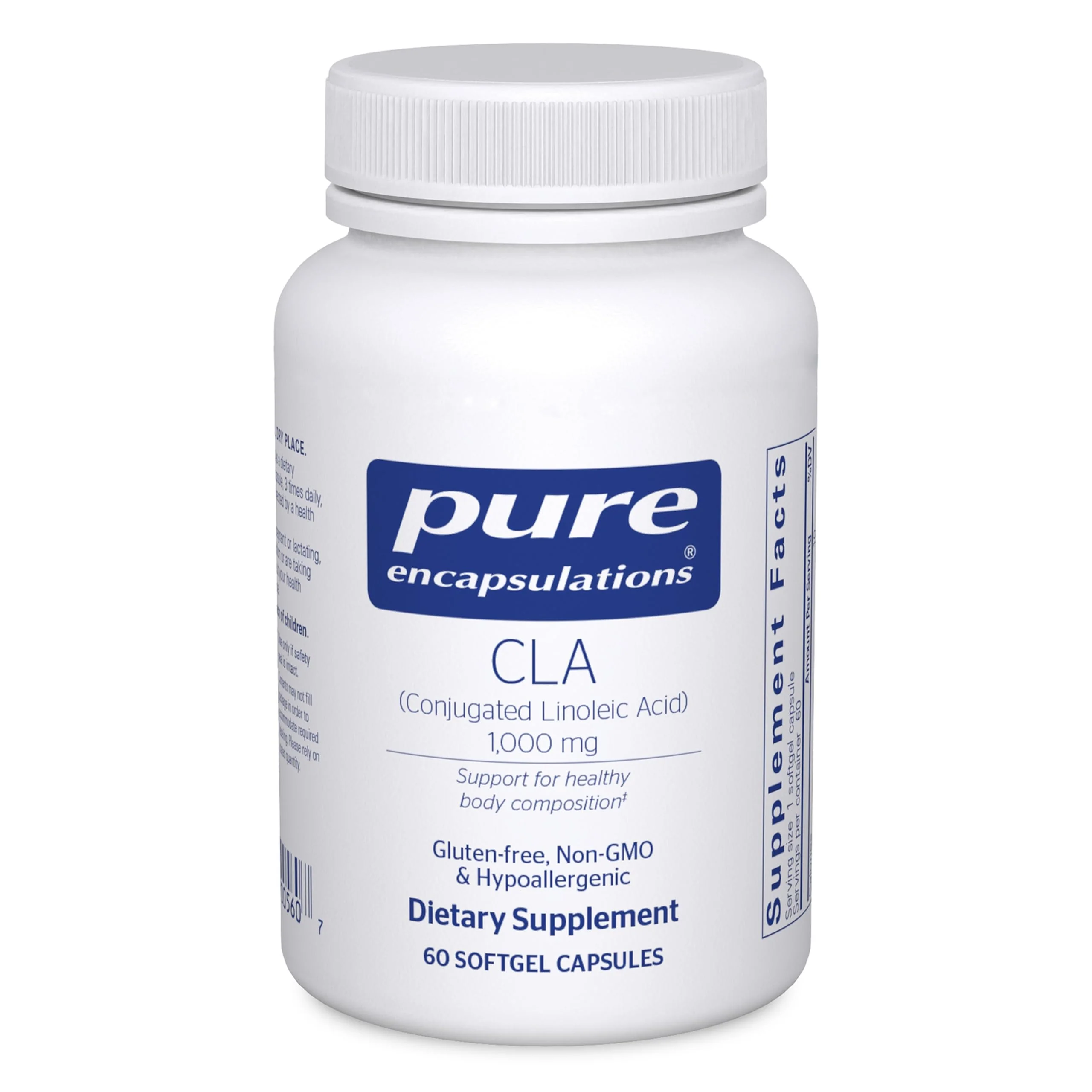 Pure Encapsulations CLA (Conjugated Linoleic Acid) 1,000 mg | Supports Healthy Body Composition with Exercise* | 60 Softgel Capsules