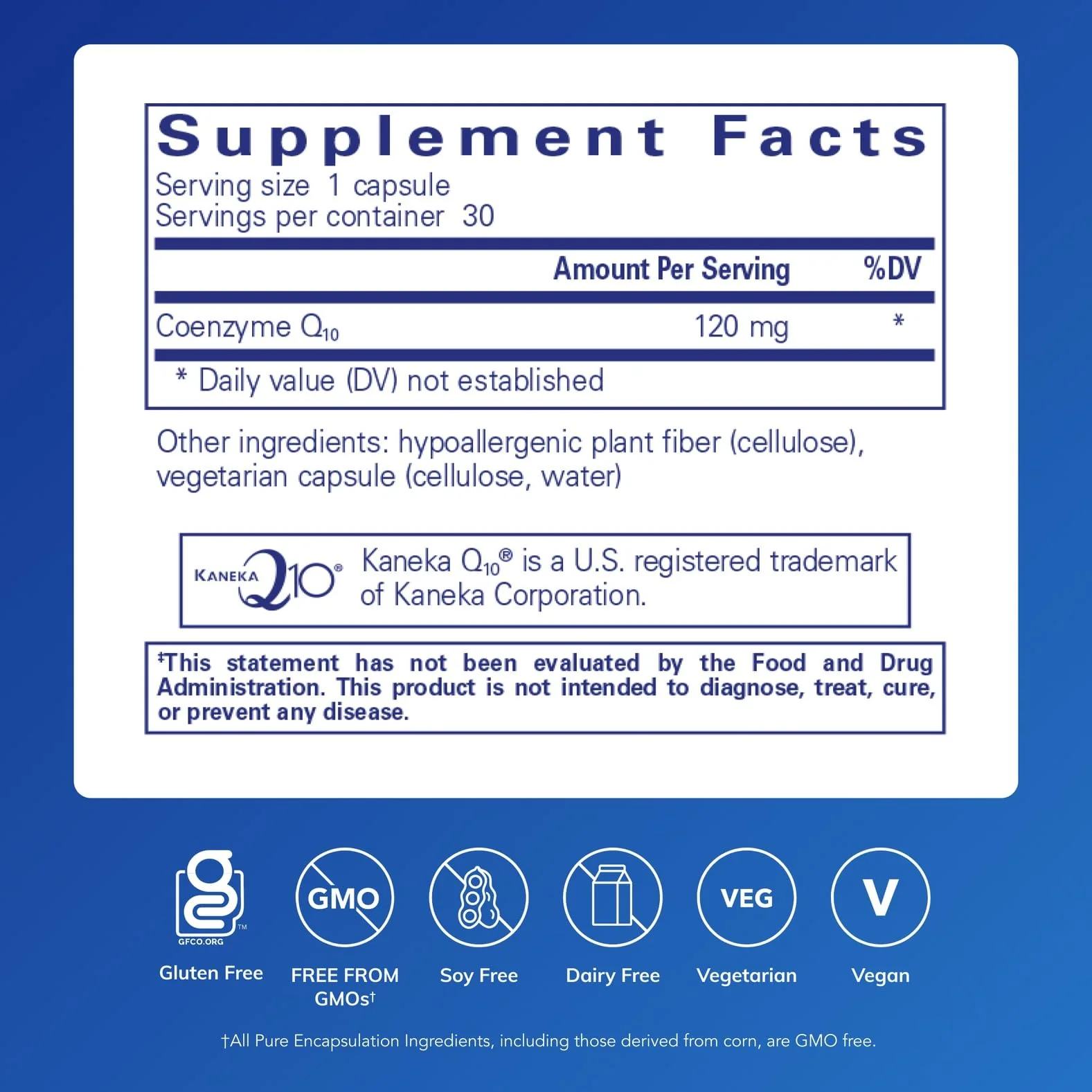 Pure Encapsulations CoQ10 120 mg – Coenzyme Q10 for Heart Health, Energy & Antioxidant Support, 30 Capsules - Image 9
