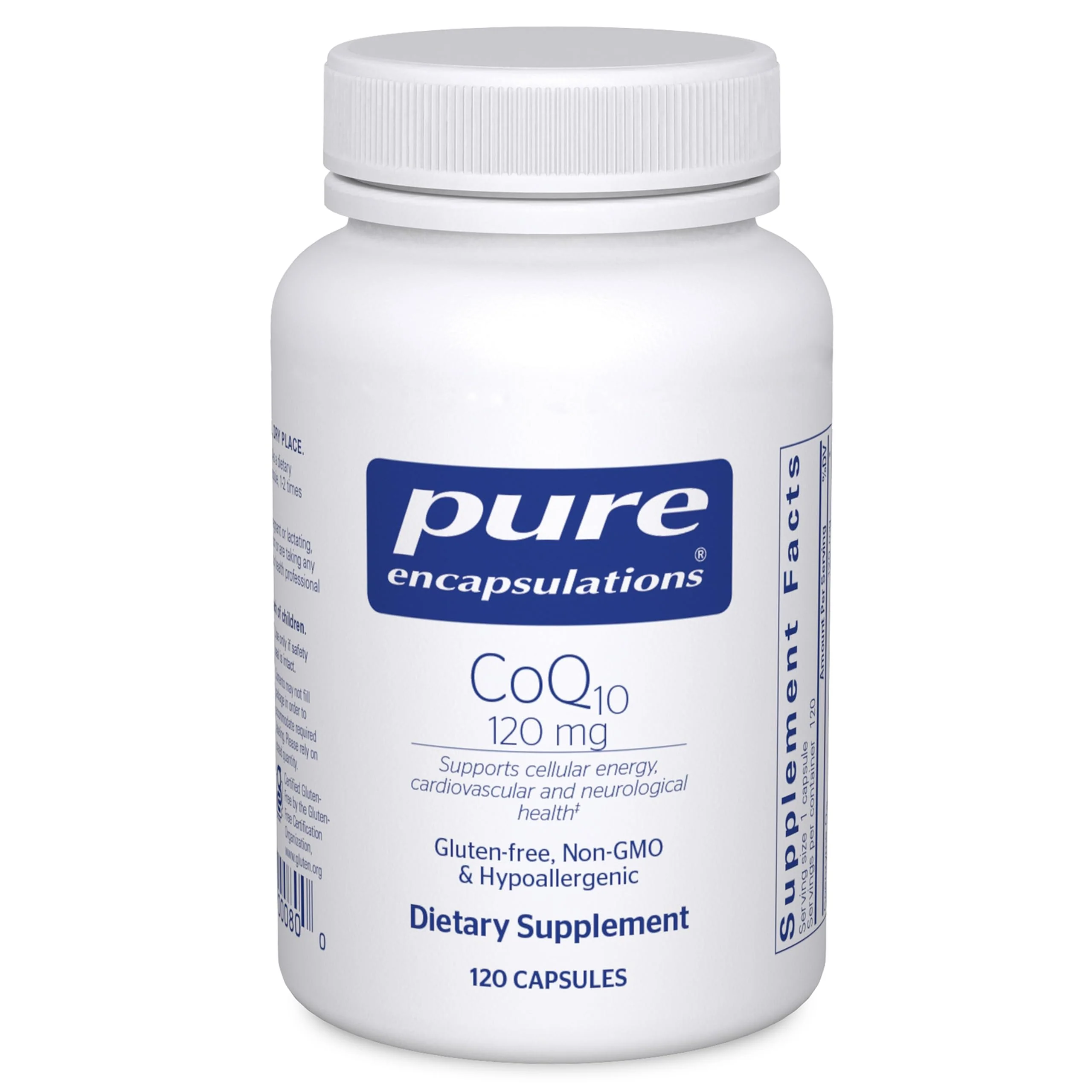 Pure Encapsulations CoQ10 120 mg | Coenzyme Q10 Supplement for Heart Health & Cellular Energy