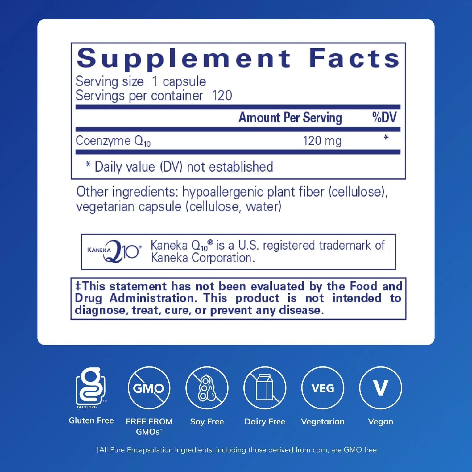 Pure Encapsulations CoQ10 120 mg | Coenzyme Q10 Supplement for Heart Health & Cellular Energy - Image 2