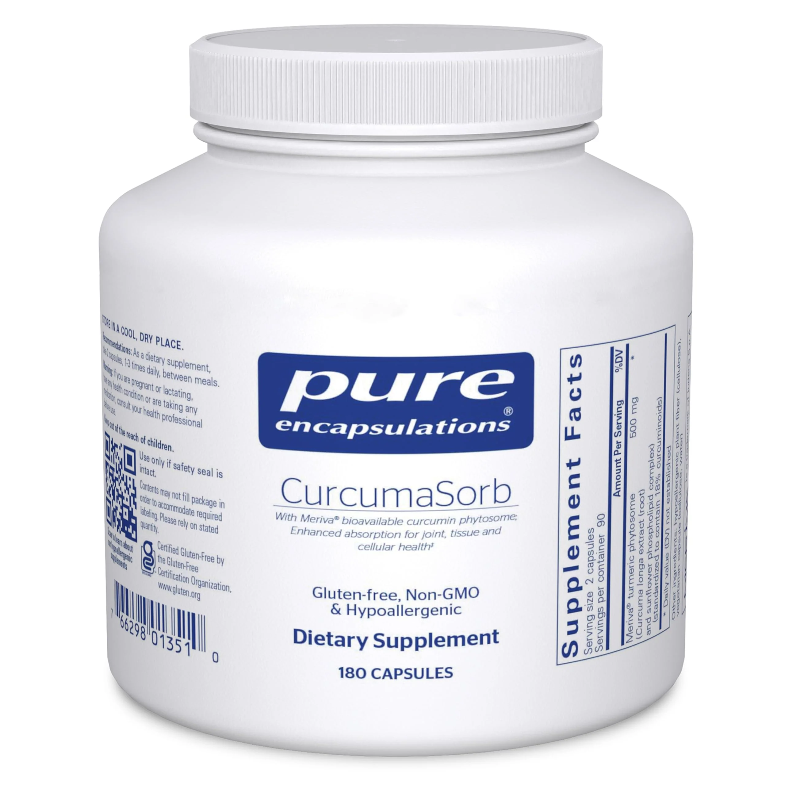 Pure Encapsulations CurcumaSorb 180's – Meriva Curcumin Phytosome for Joint Health - Image 8