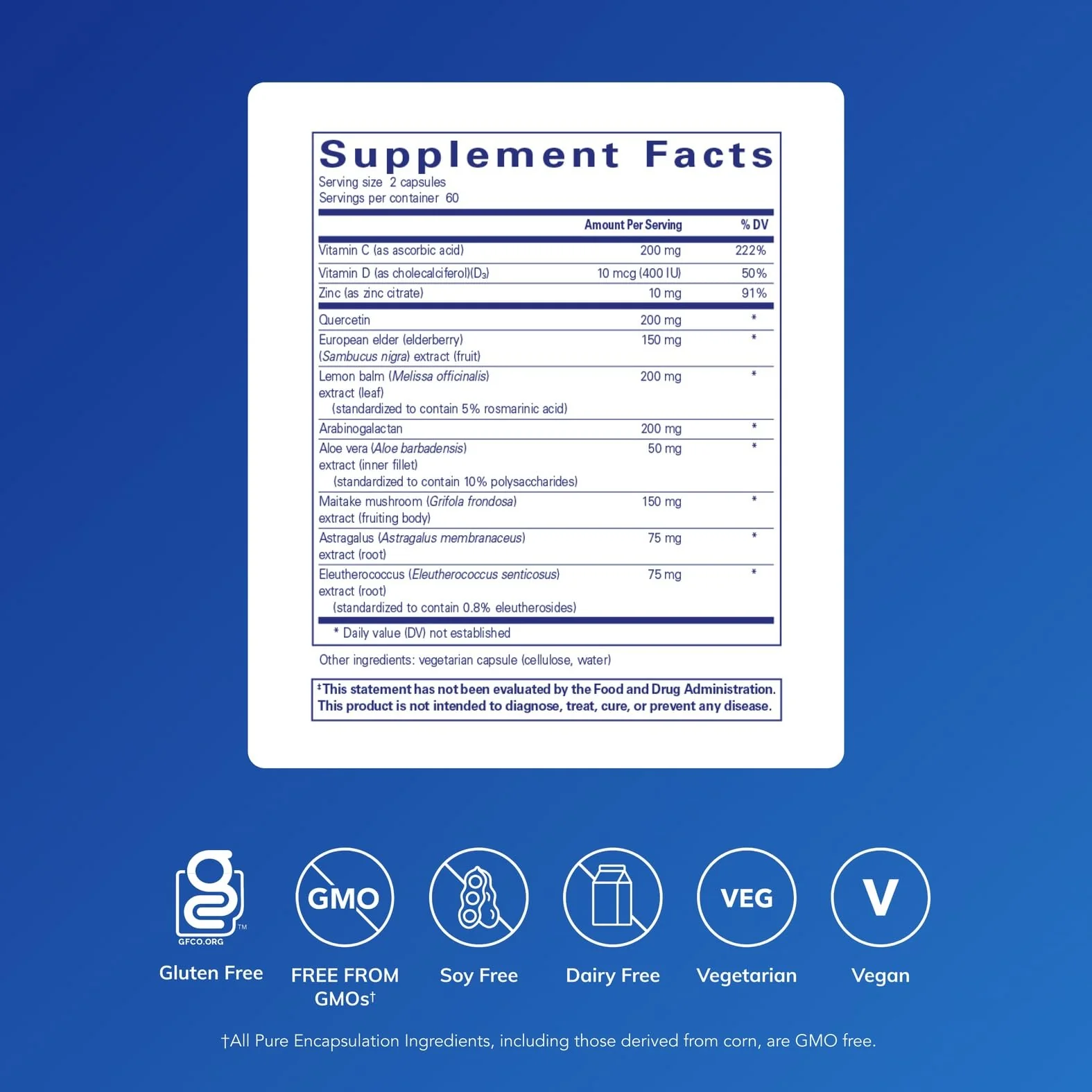 Pure Encapsulations Daily Immune - Comprehensive Immune Support Formula with Vitamin, Mineral, and Herbal Support - 120 Capsules - Image 2