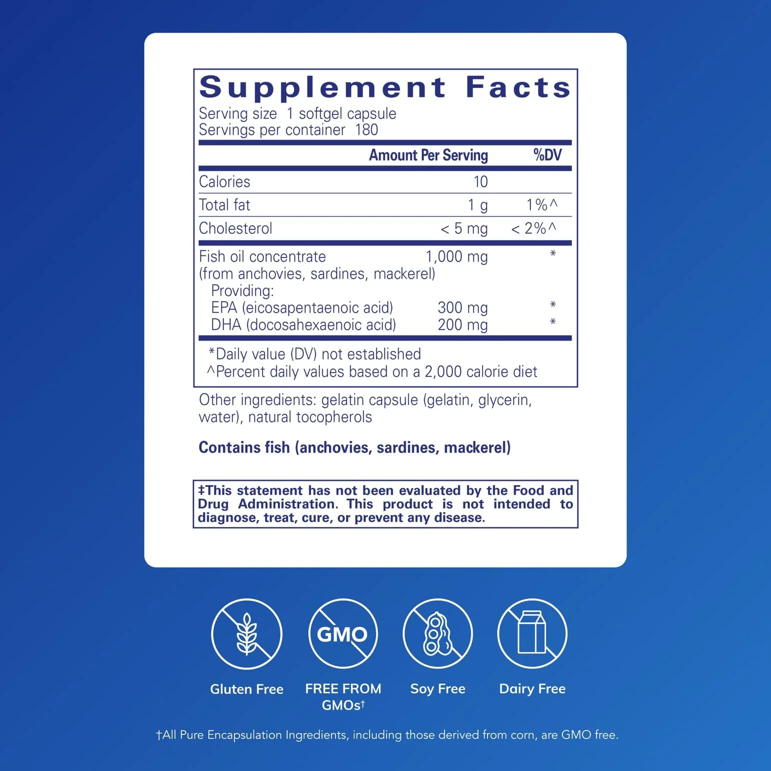 Pure Encapsulations EPA/DHA Essentials – Premium Fish Oil with EPA & DHA for Heart, Brain & Joints – 180 Softgels - Image 9