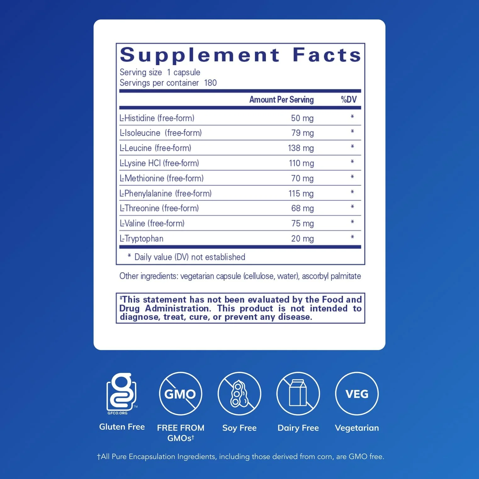 Pure Encapsulations Essential Amino Acids – Muscle Recovery Support & Brain Health | Leucine, Threonine & Tryptophan - 180 Capsules - Image 9