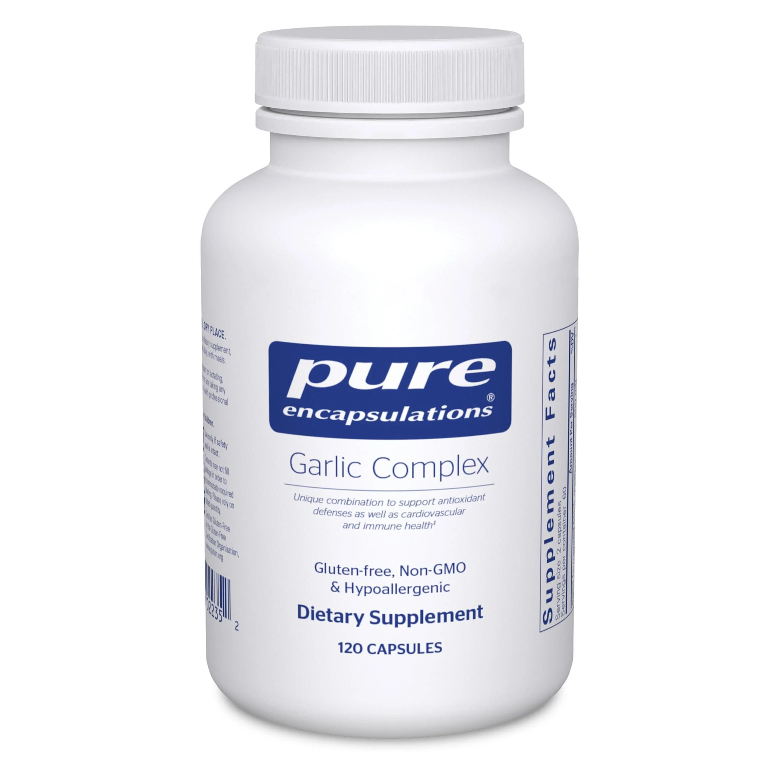 Pure Encapsulations Garlic Complex – Antioxidant, Immune & Cardiovascular Support | 120 Capsules