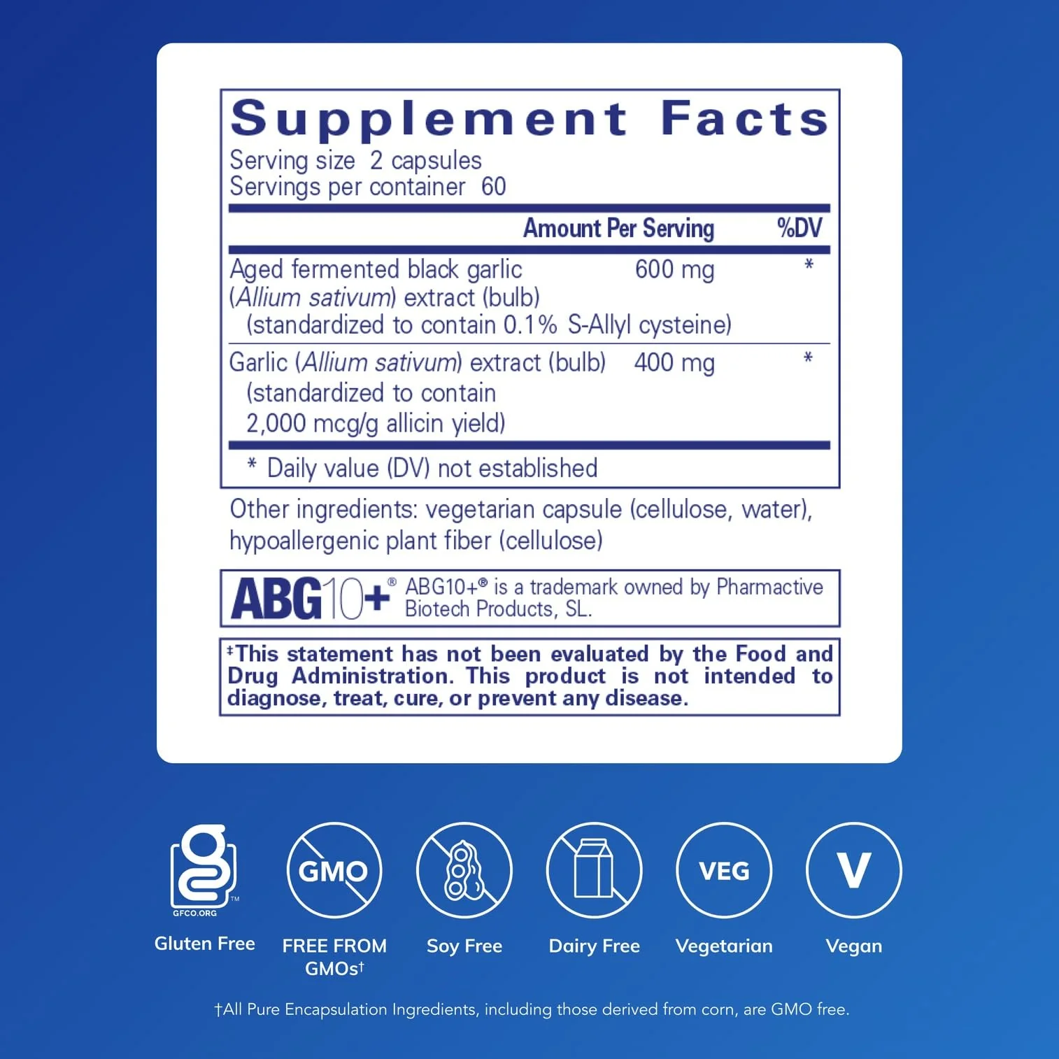 Pure Encapsulations Garlic Complex – Antioxidant, Immune & Cardiovascular Support | 120 Capsules - Image 9