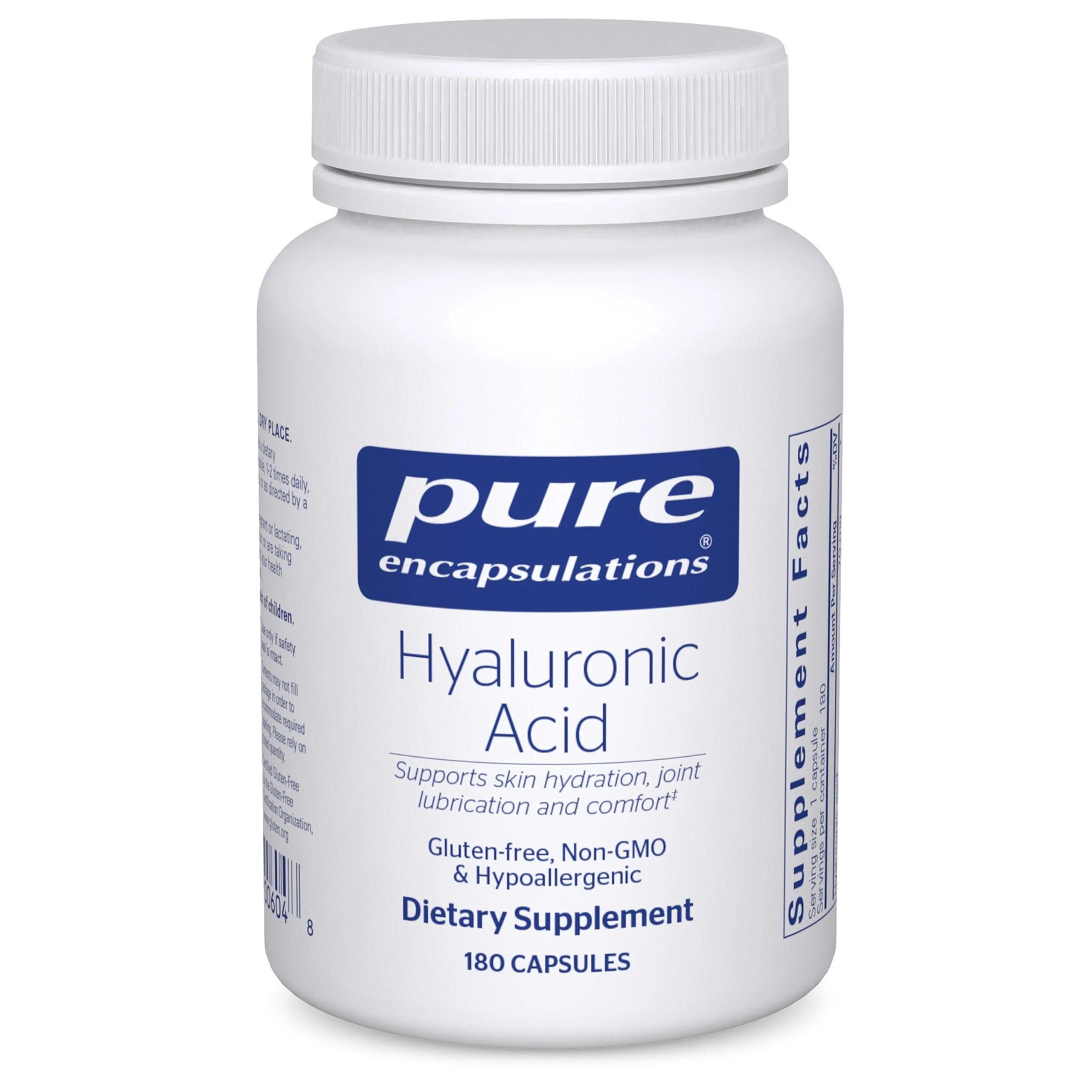 Pure Encapsulations Hyaluronic Acid - Skin Hydration & Joint Support | Gluten Free, Vegan, Non-GMO | 180 Capsules - Image 8